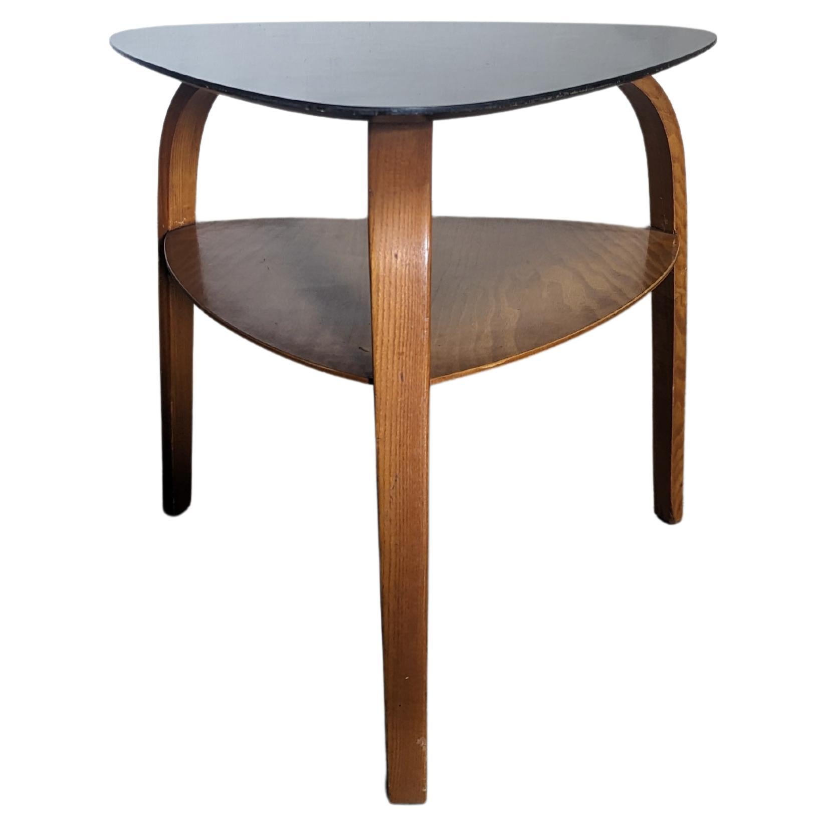 coffee table, from the Bow Wood line circa 1950 by french company Steiner For Sale