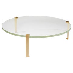 Round Glass Coffee Table Gemme by Hervé Langlais and Perrin & Perrin France