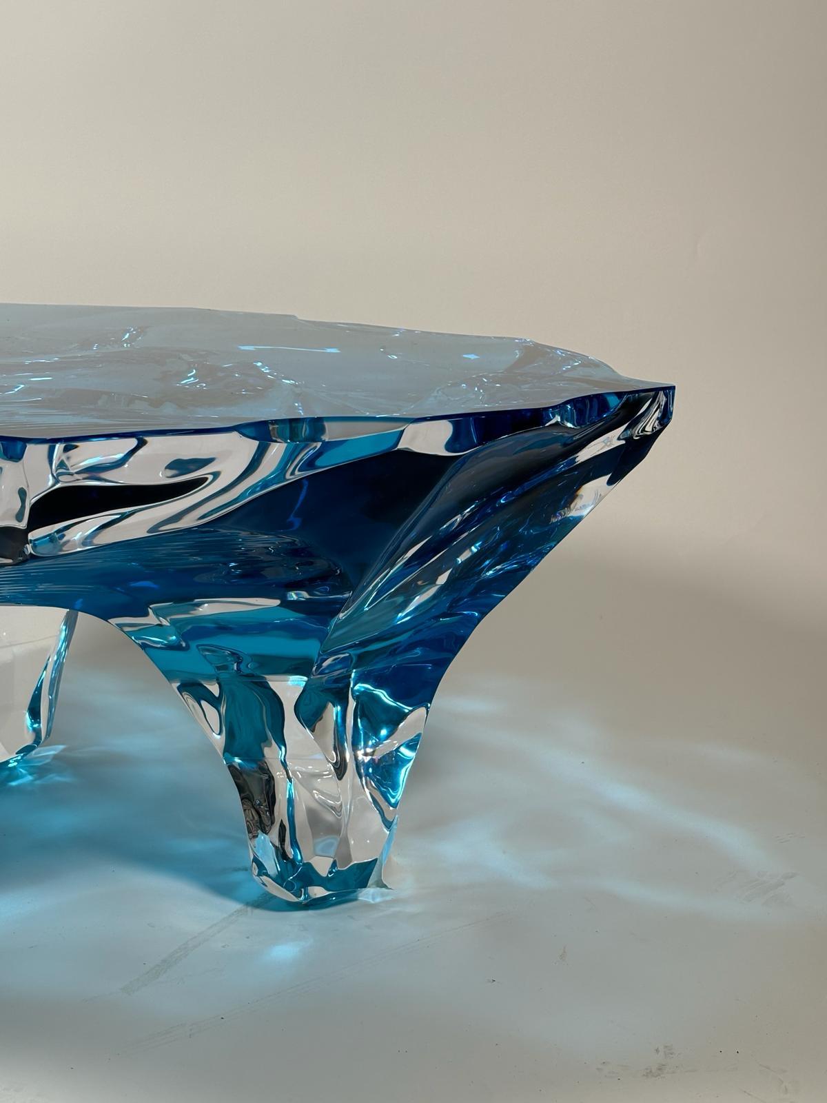 Coffee Table Glacialis Model by Marco Pettinari for Superego Editions, Italy For Sale 5