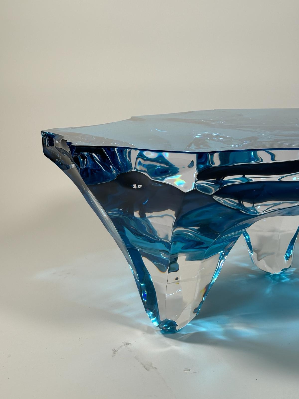 Modern Coffee Table Glacialis Model by Marco Pettinari for Superego Editions, Italy For Sale