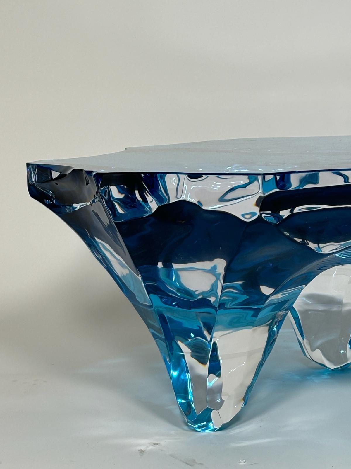 Italian Coffee Table Glacialis Model by Marco Pettinari for Superego Editions, Italy For Sale