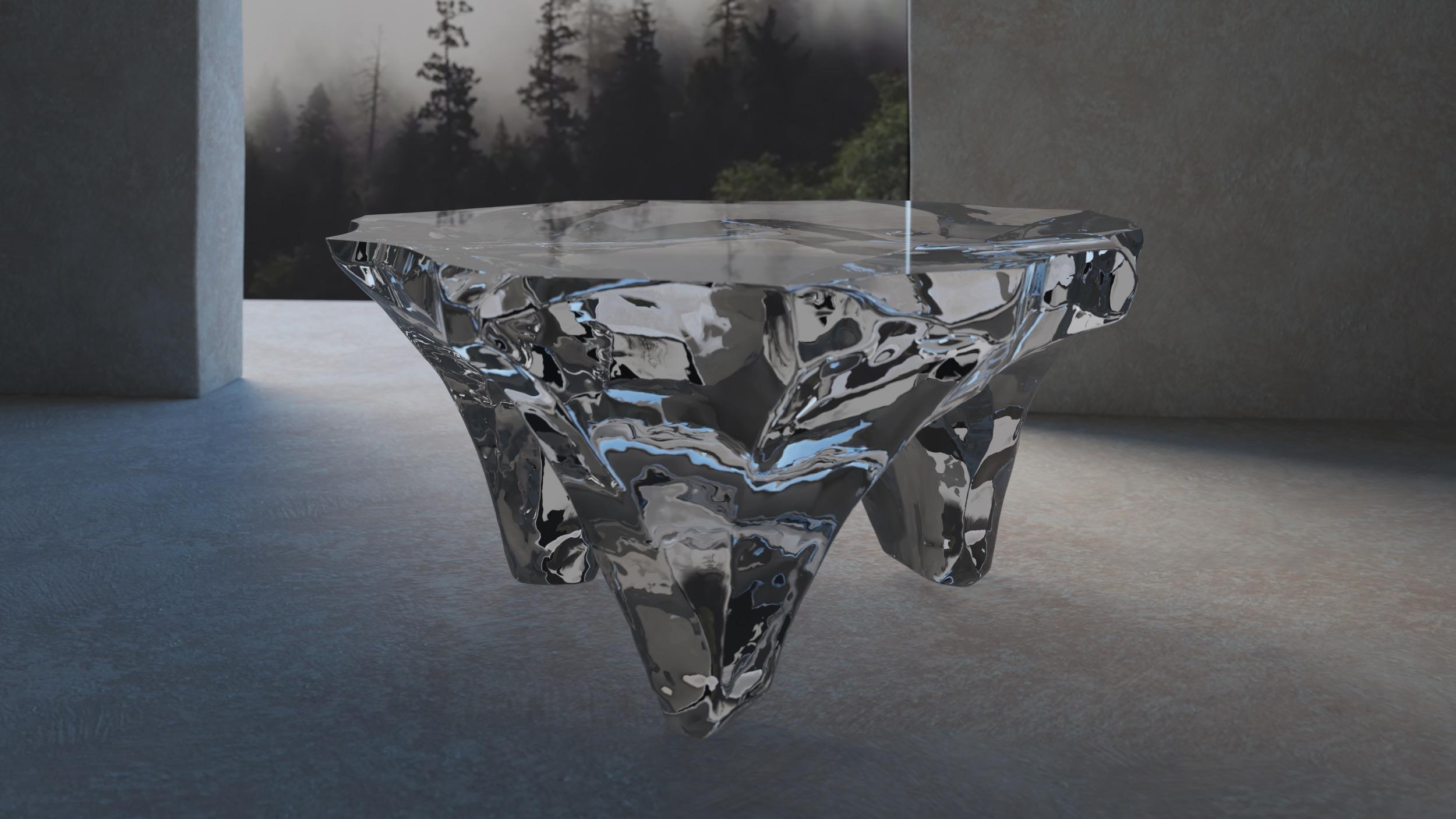 Coffee Table Glacialis Model by Marco Pettinari for Superego Editions, Italy For Sale 1