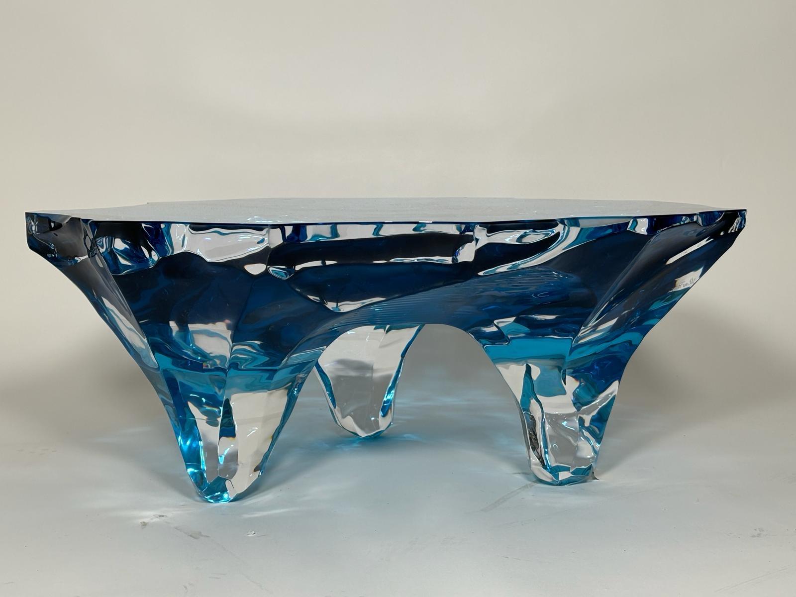 Coffee Table Glacialis Model by Marco Pettinari for Superego Editions, Italy For Sale 3