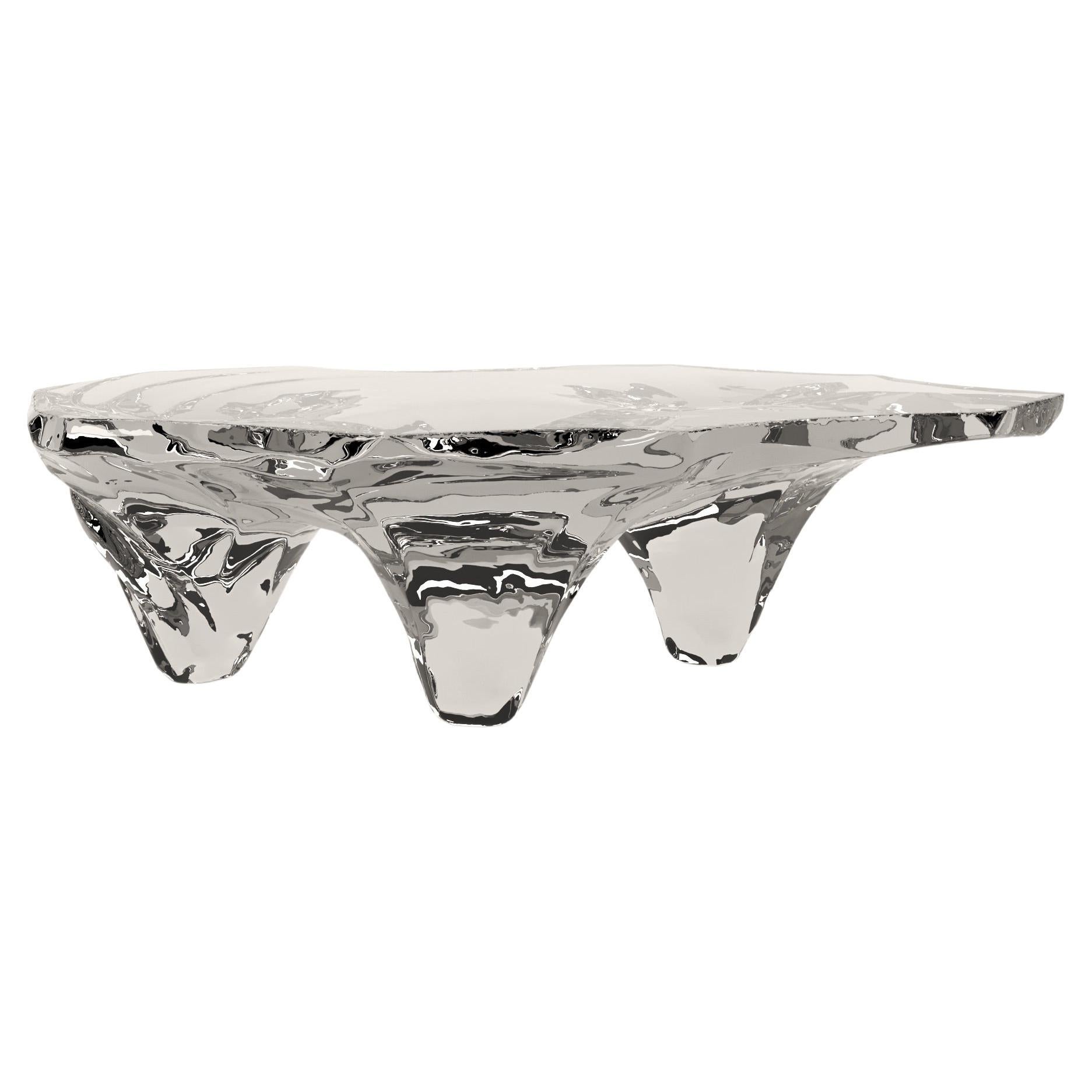 Mesa de centro Modelo Glacialis de Marco Pettinari para Superego Editions, Italia