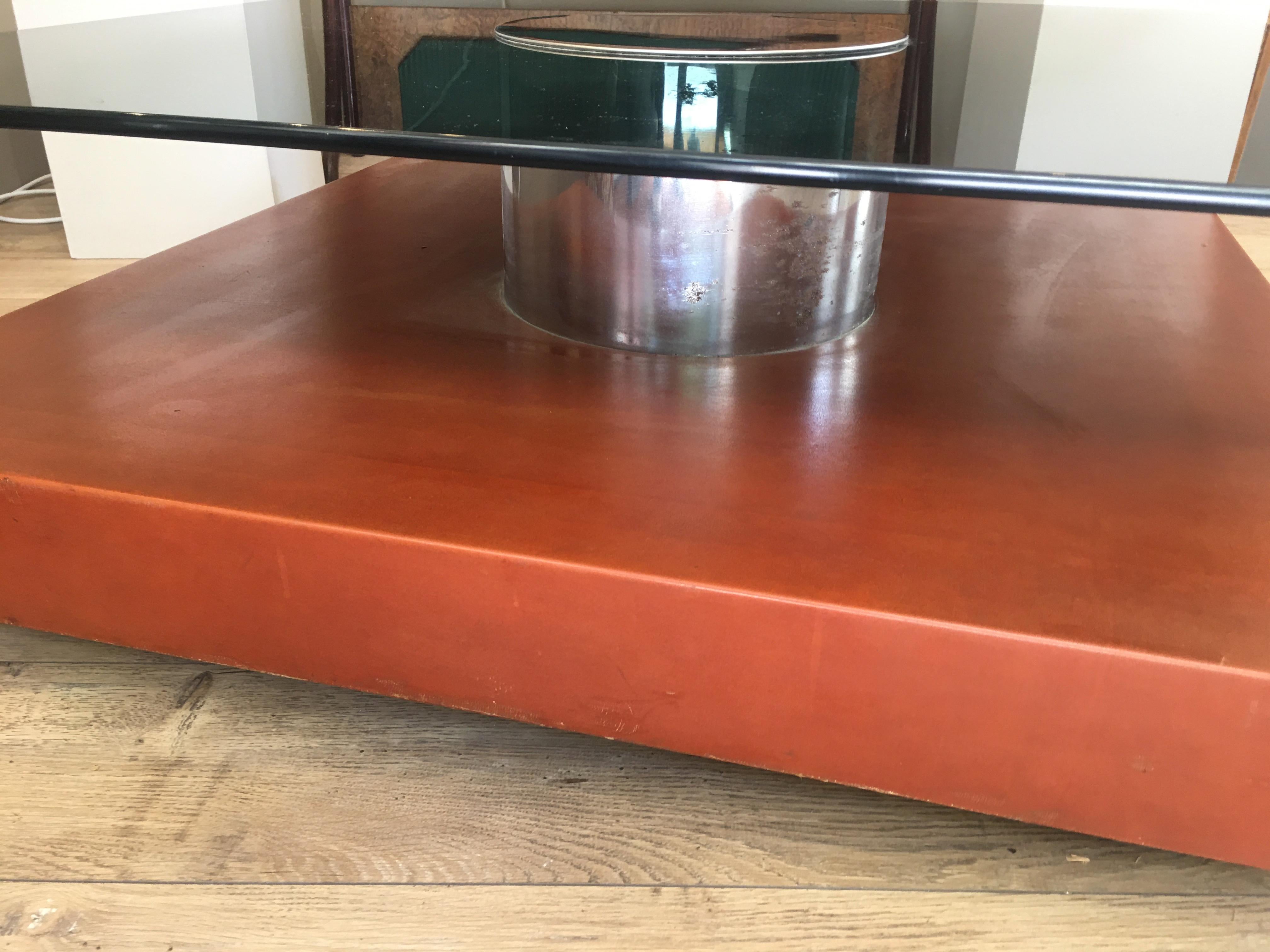 20th Century Coffee Table, Glass, Italy, 1970 For Sale