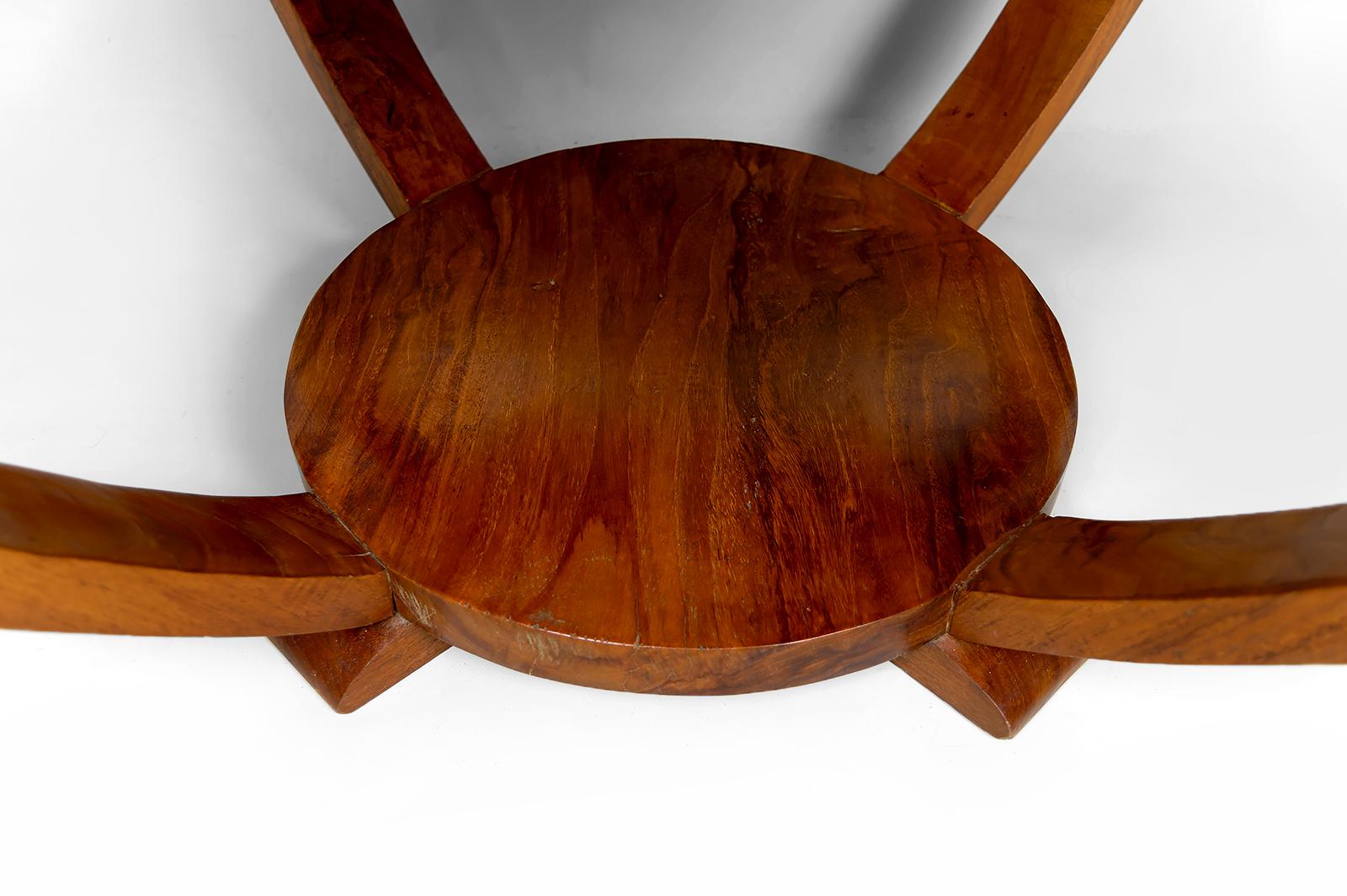 Coffee Table / Gueridon, Colonial Art Deco, In the Style of Michel Dufet, 1930's For Sale 5