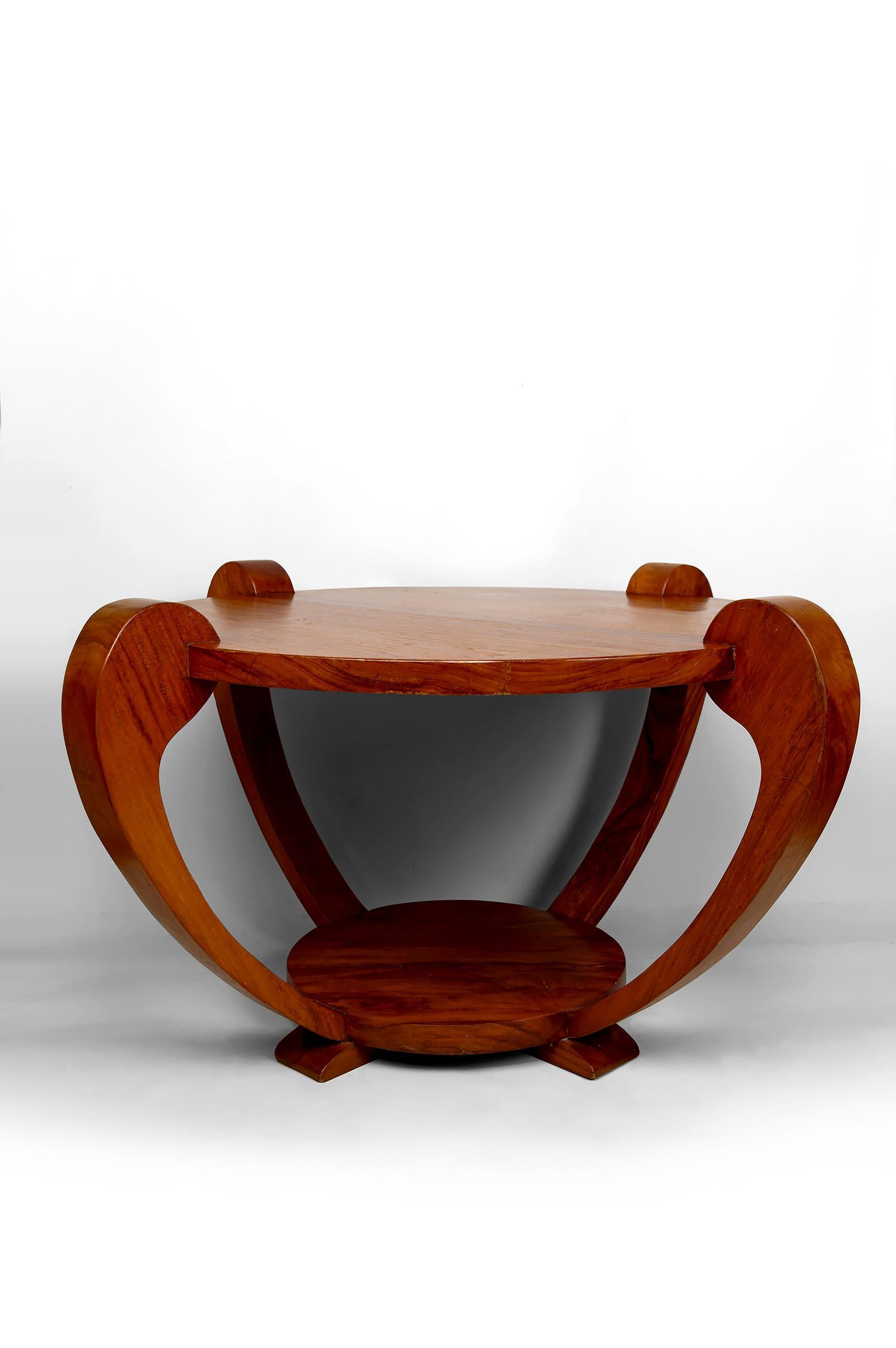 Coffee Table / Gueridon, Colonial Art Deco, In the Style of Michel Dufet, 1930's For Sale 1