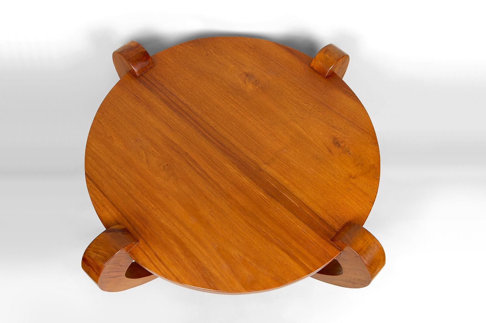 Coffee Table / Gueridon, Colonial Art Deco, In the Style of Michel Dufet, 1930's For Sale 2
