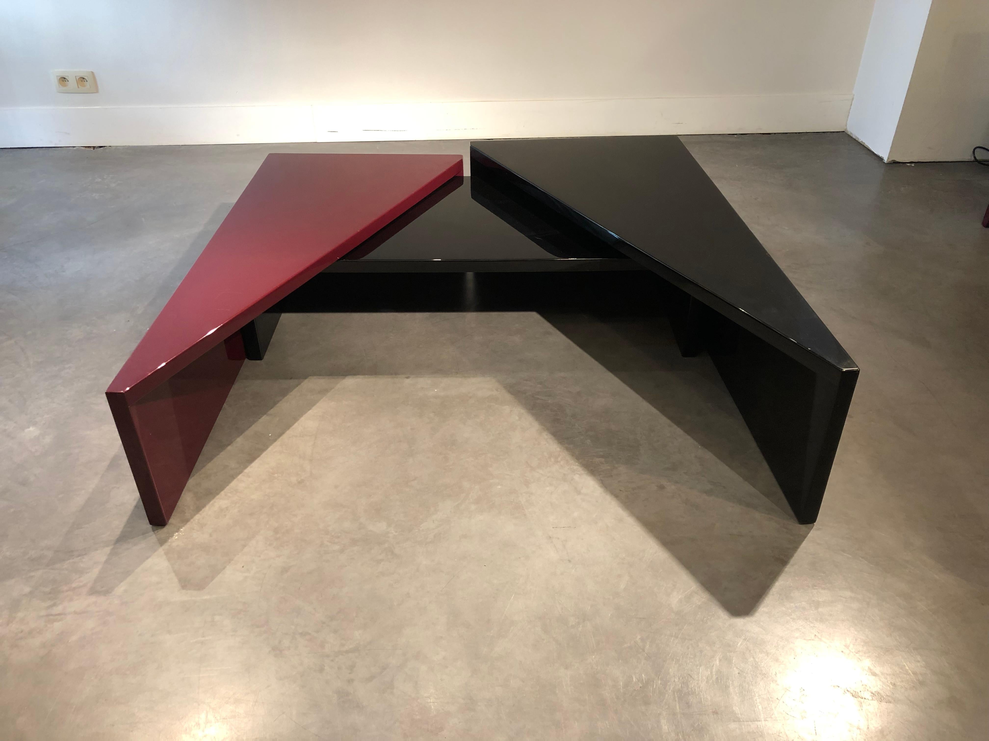 Late 20th Century Coffee Table in 3 Different Parts by Pierre Cardin and Francesco Bocola For Sale
