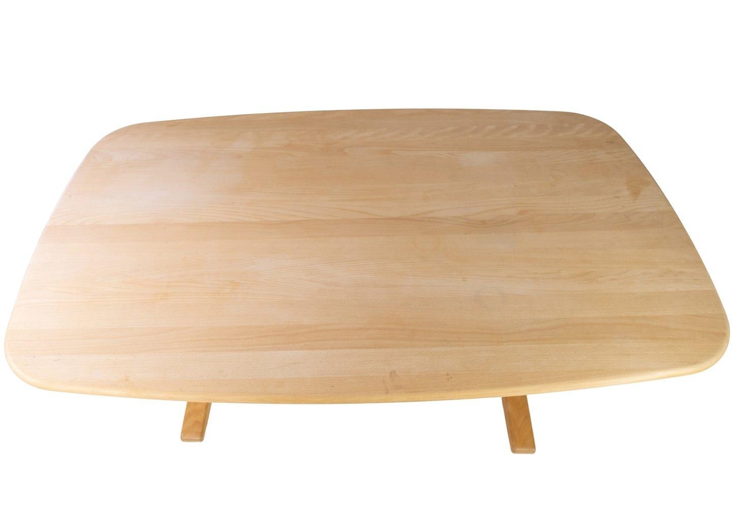 Coffee Table Made In Beech By Skovby Furniture Factory From 1960s For Sale 1