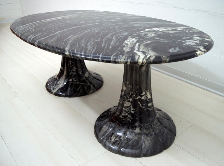 Coffee Table in Black Italian Marble, 1980s For Sale at ...