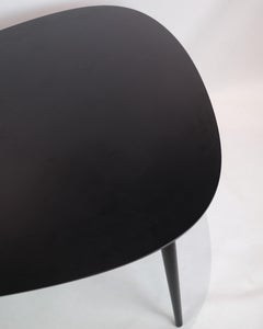 Coffee table In Black Laminate With Oak legs, Made By Fredericia Furniture