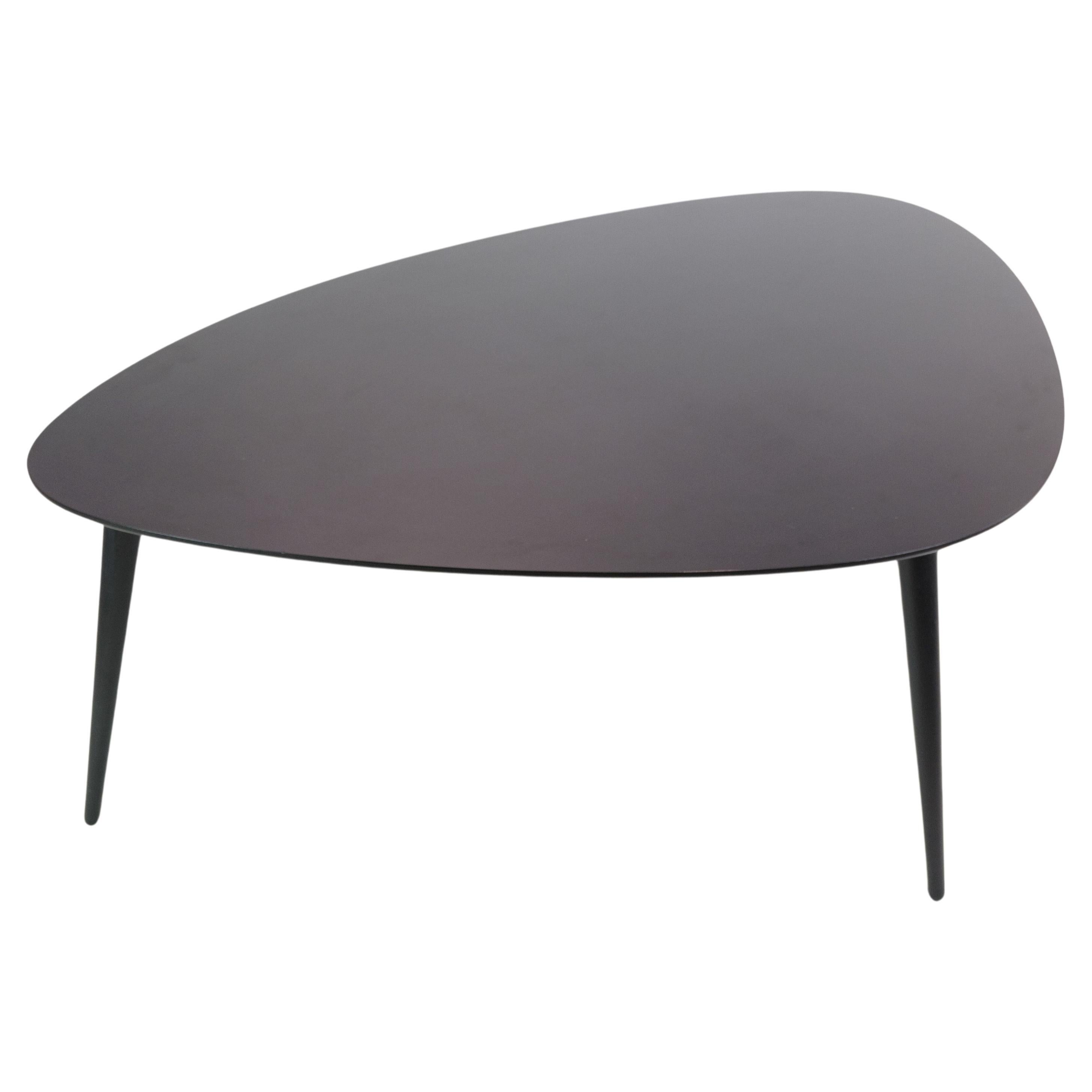 Coffee table In Black Laminate With Oak legs, Made By Fredericia Furniture