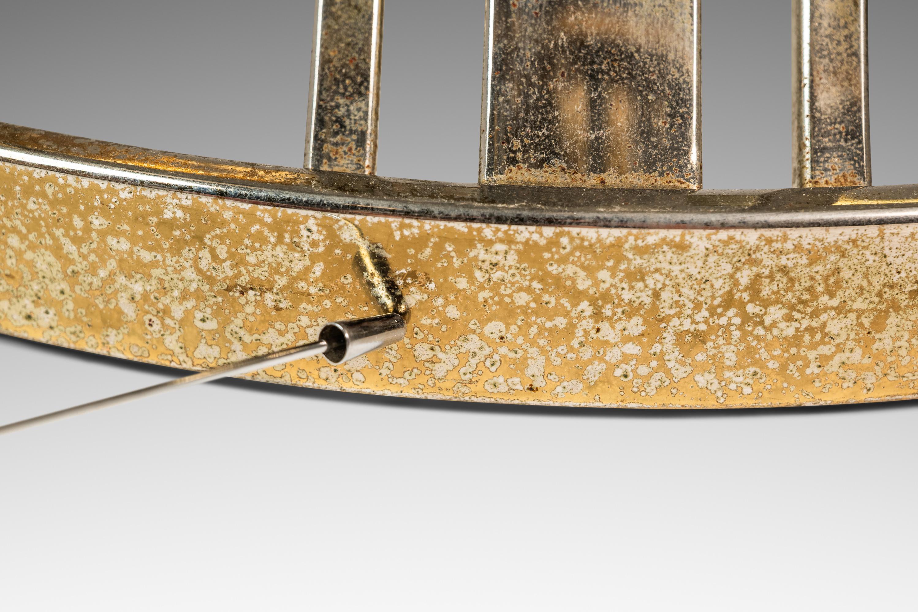 Table basse en laiton avec plateau en verre à la manière de Milo Baughman, USA, c.C. en vente 3