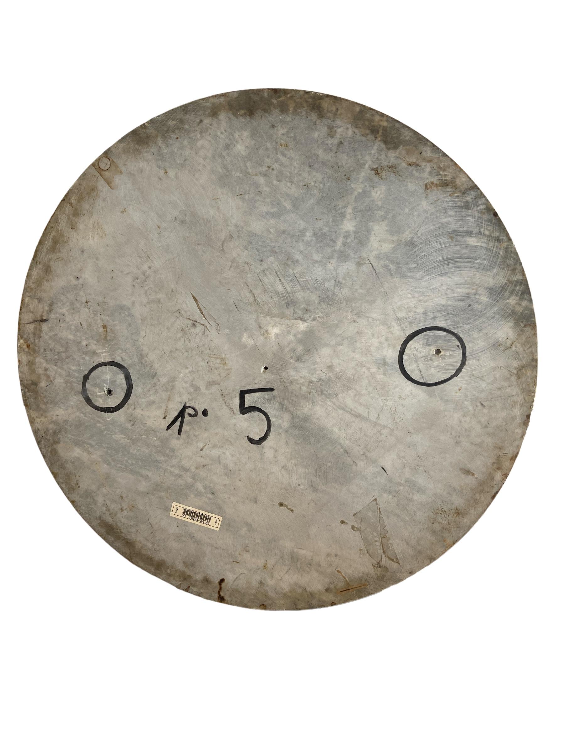 Coffee table in bronze with a painted marble top For Sale 4