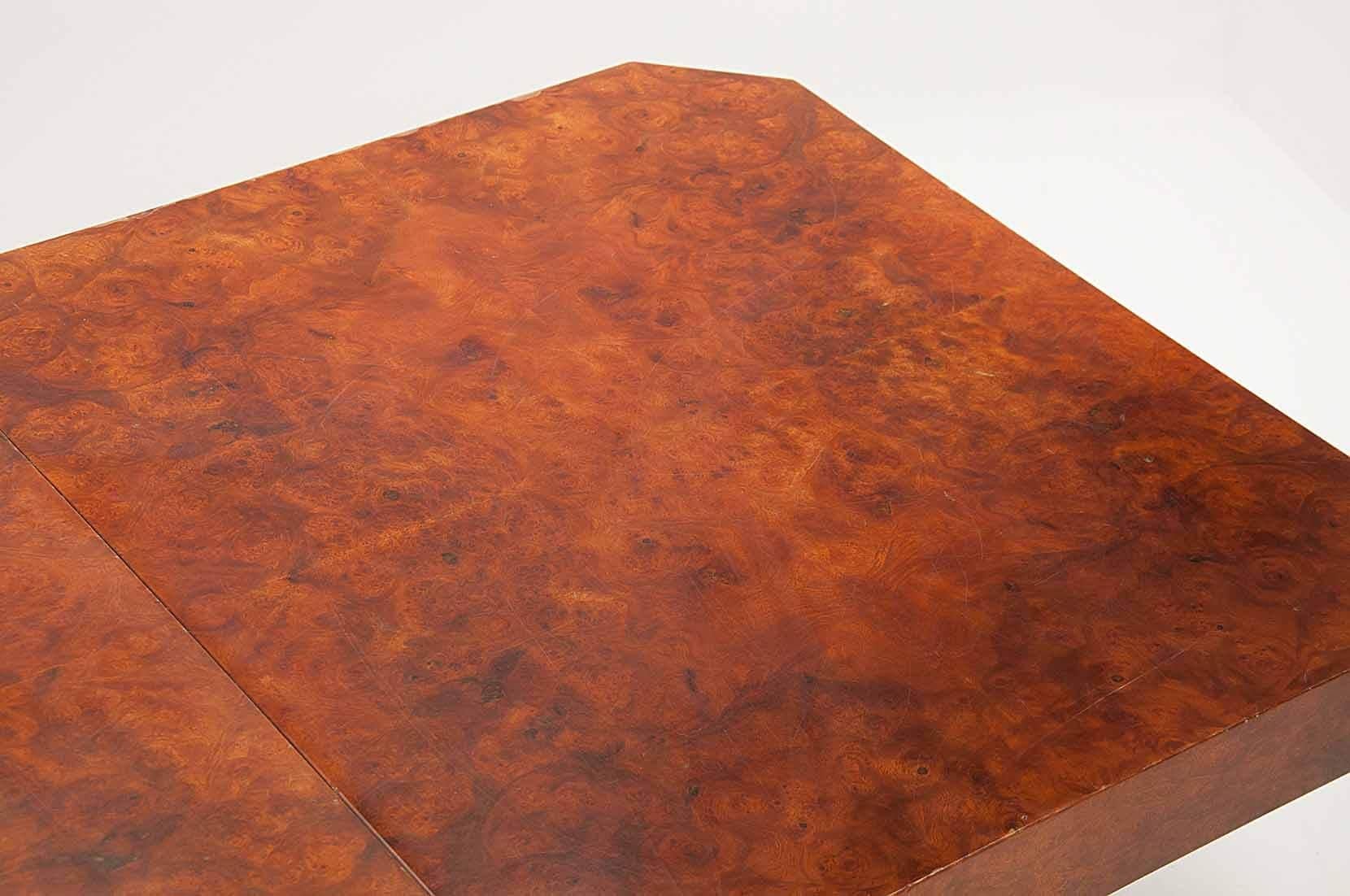 Mid-Century Modern Coffee Table in Burl Wood, for Mario Sabot, Italy, 1970