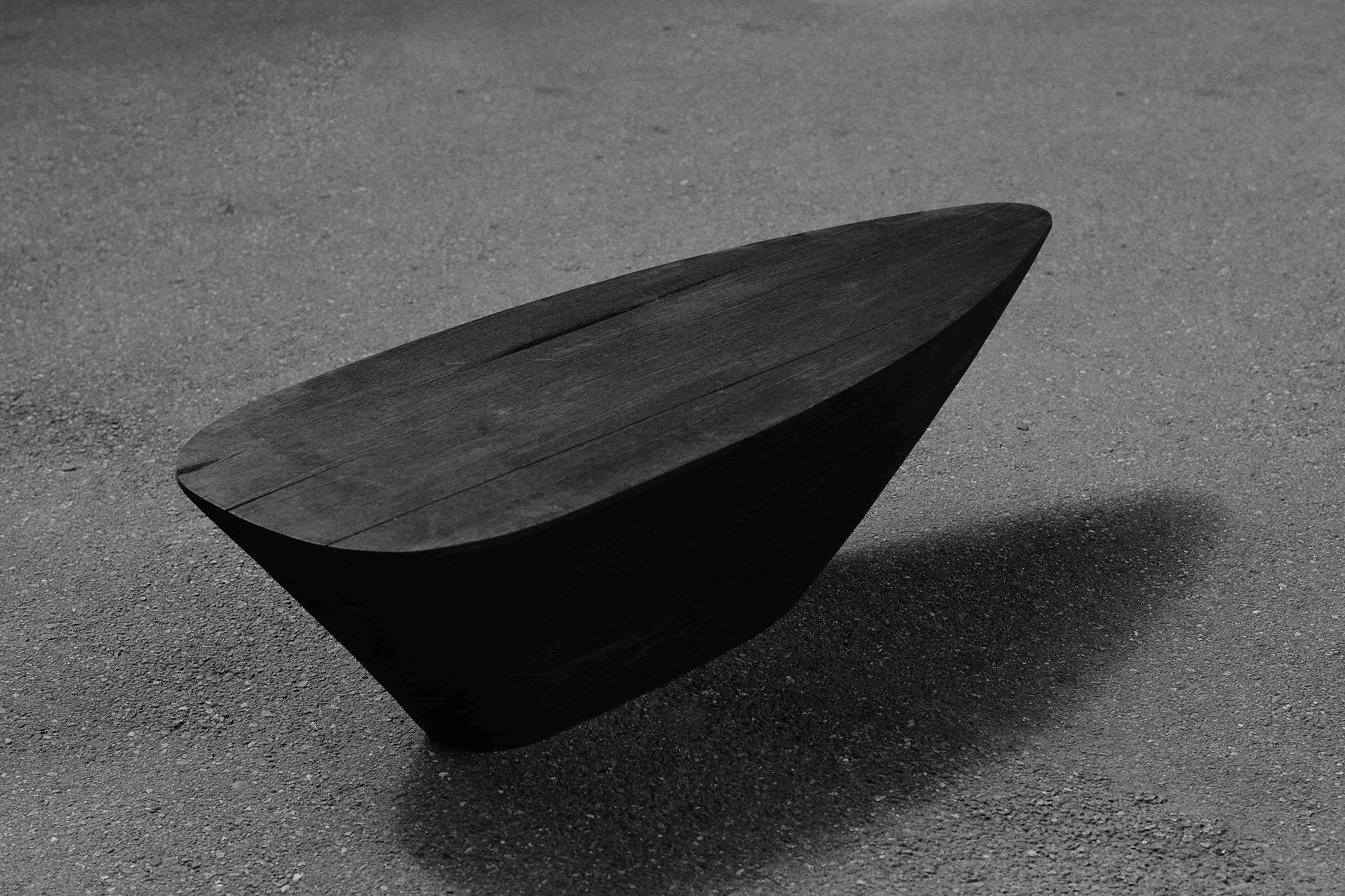 Colombian Coffee Table in Burnt Wood 'MUNA' by Carmworks, Customizable For Sale