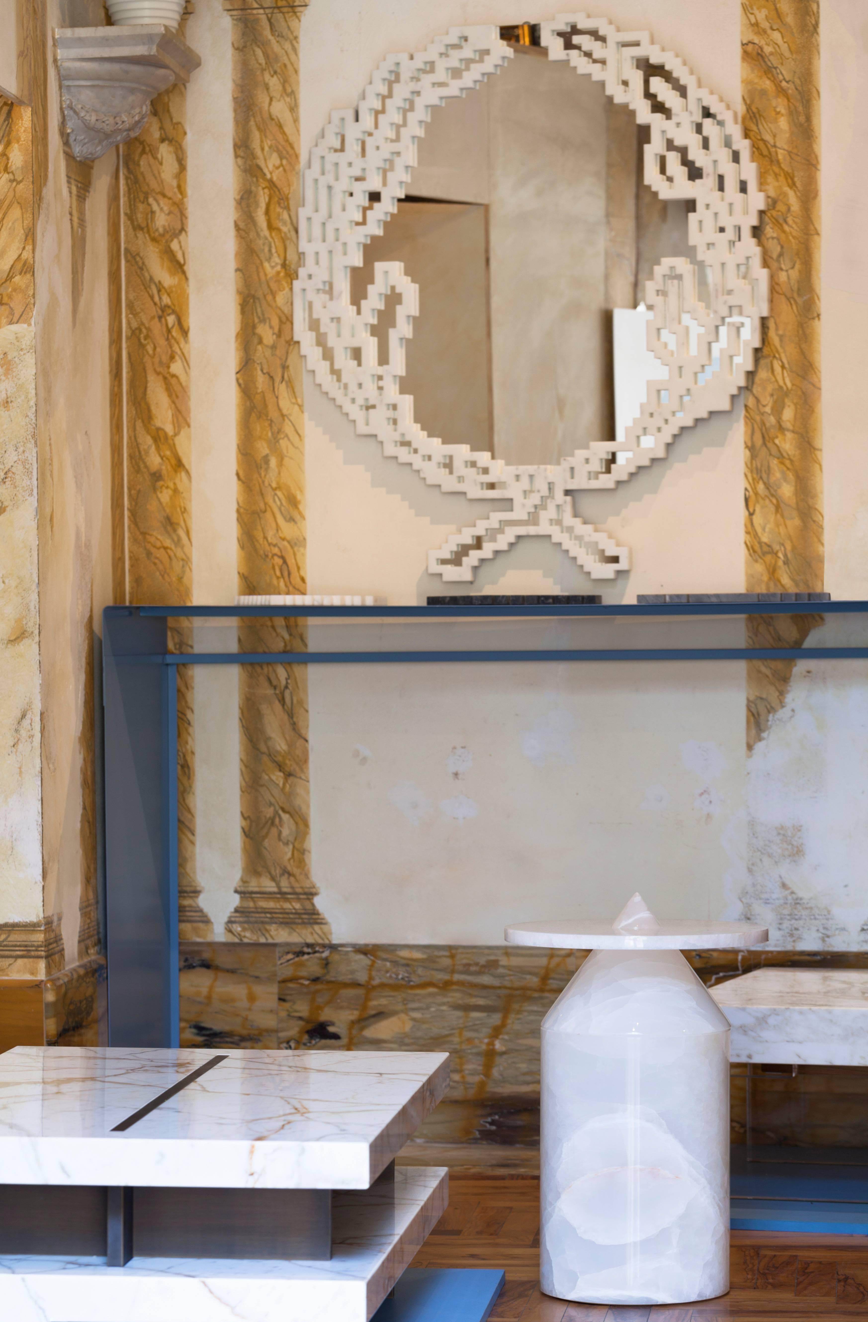 calacatta gold coffee table