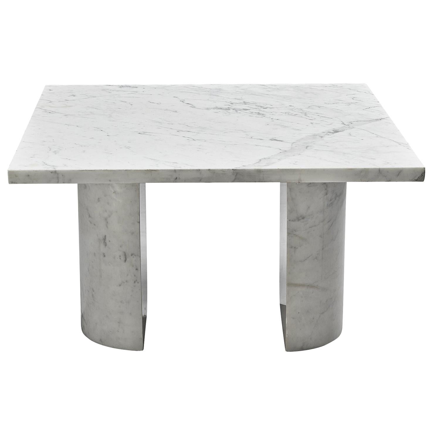 Coffee Table in Carrara Marble