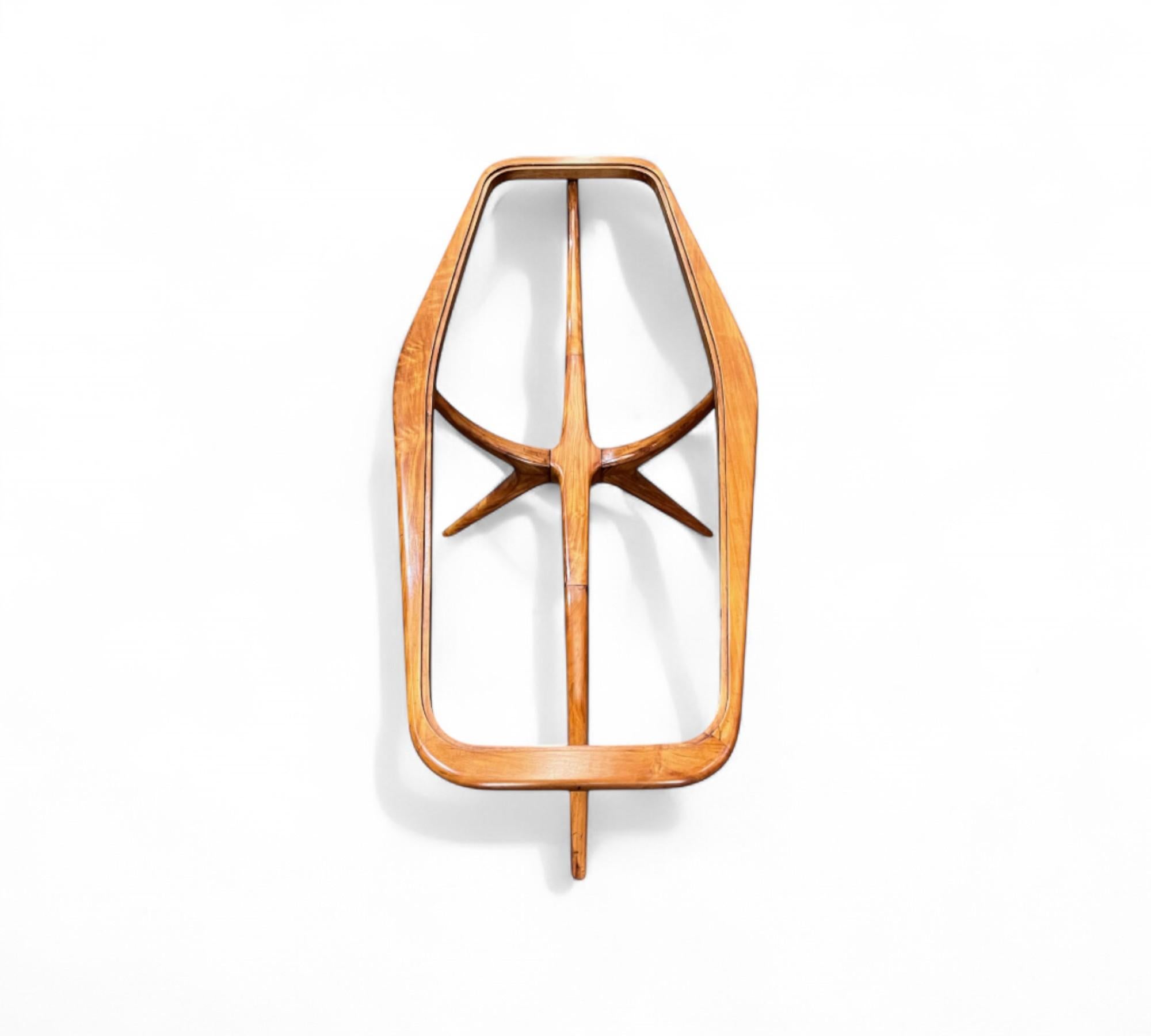 Mesa de centro en caviuna y cristal de Giuseppe Scapinelli, c. 1950 en venta 7