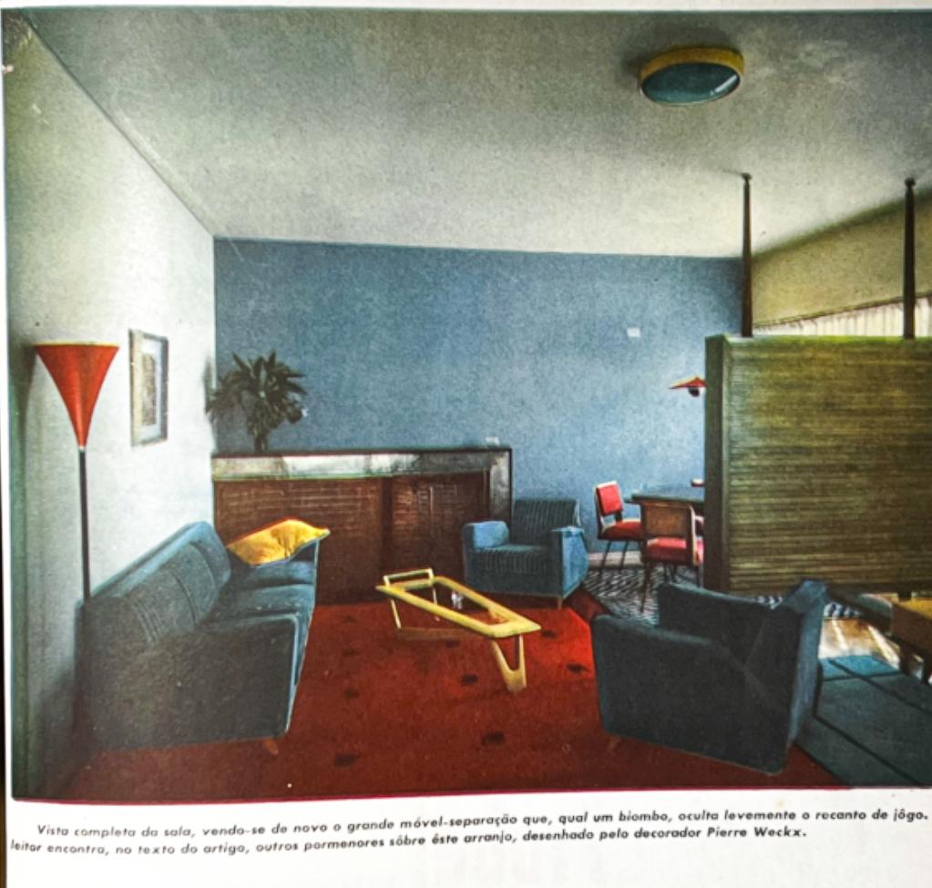 Tavolino da caffè in Wood Wood e vetro di Pierre Weckxx, 1950 ca. in vendita 10