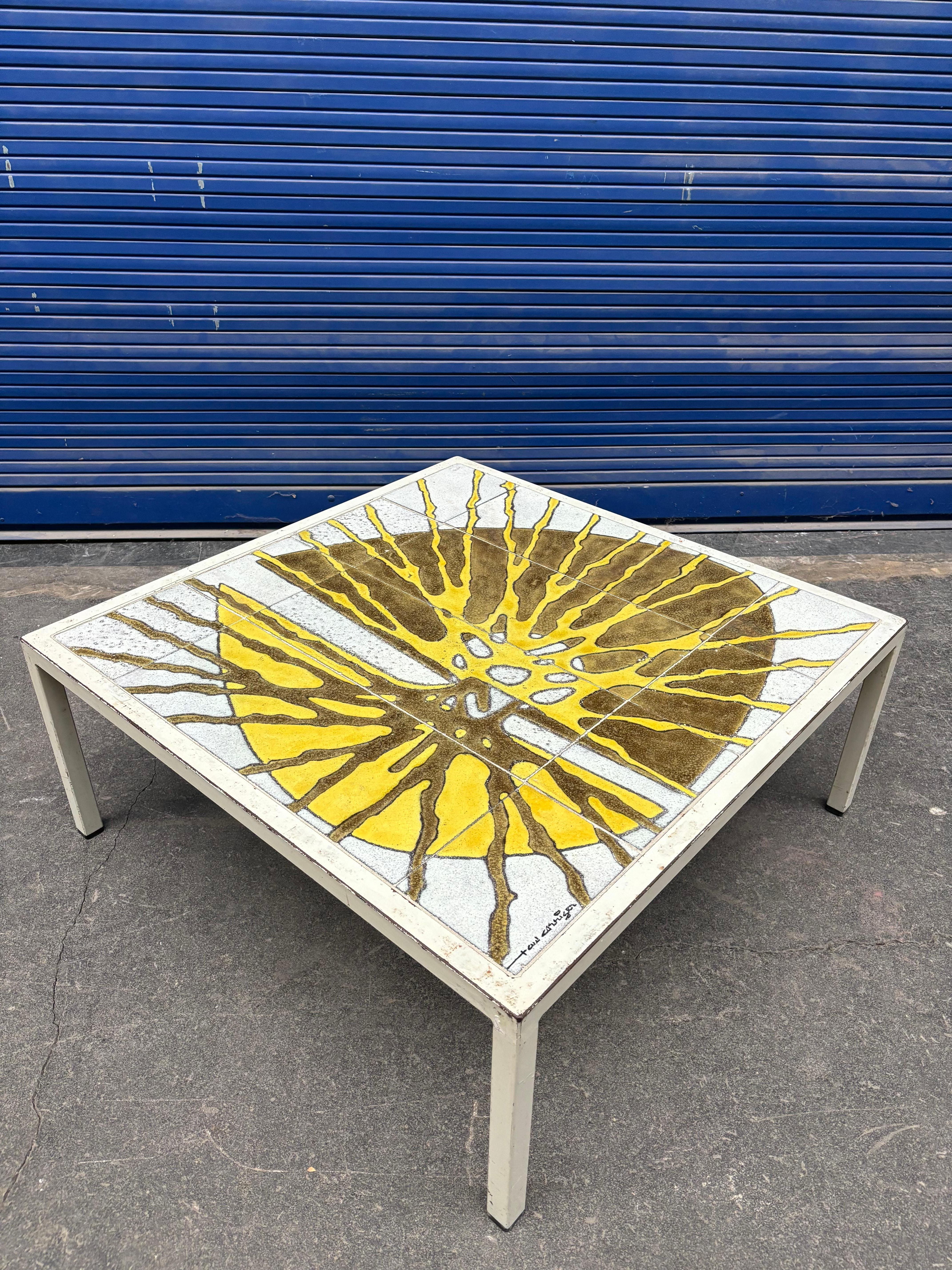 Tavolino in ceramica di Paul Corriger in vendita 6