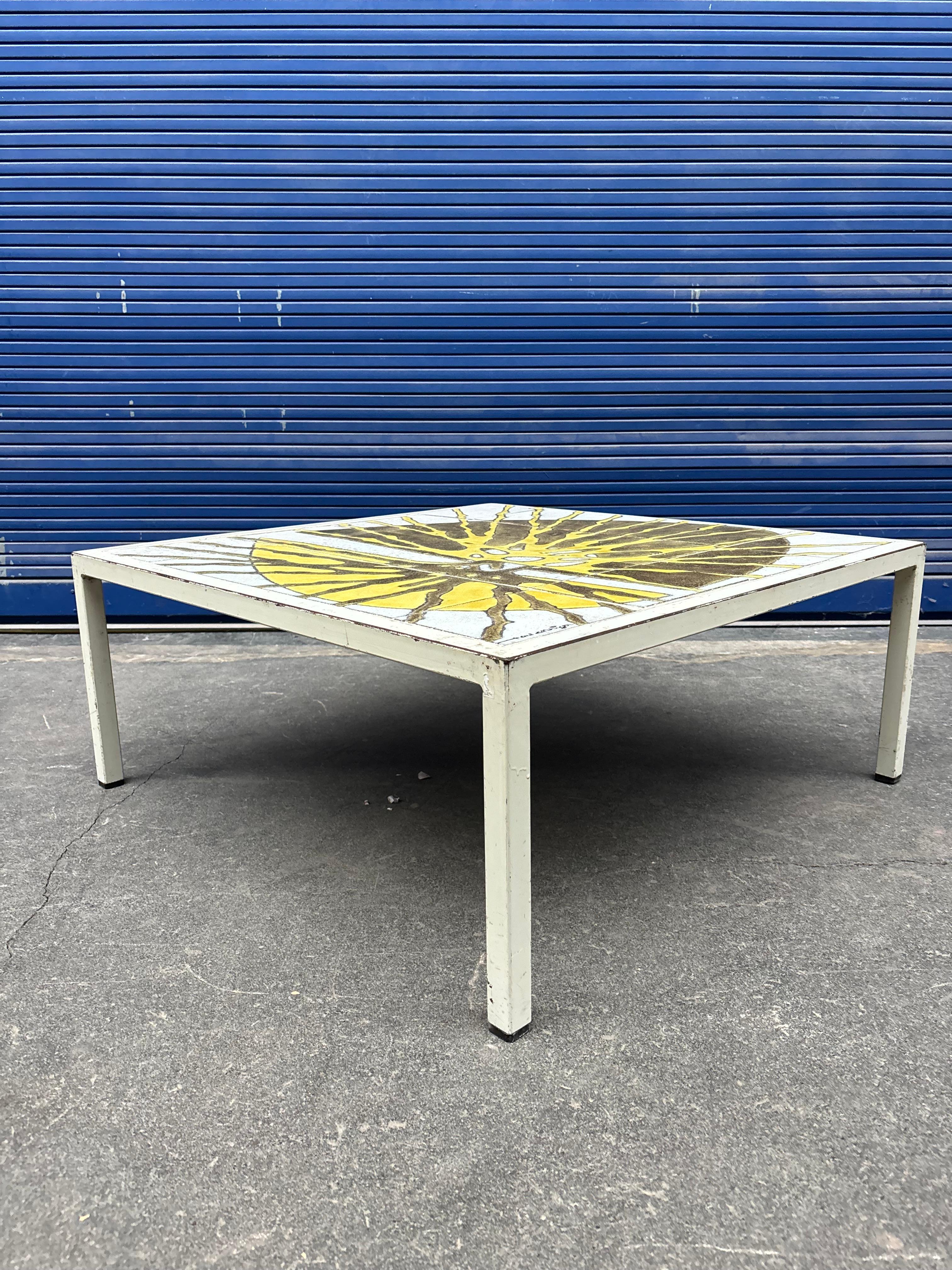 Tavolino in ceramica di Paul Corriger in vendita 10