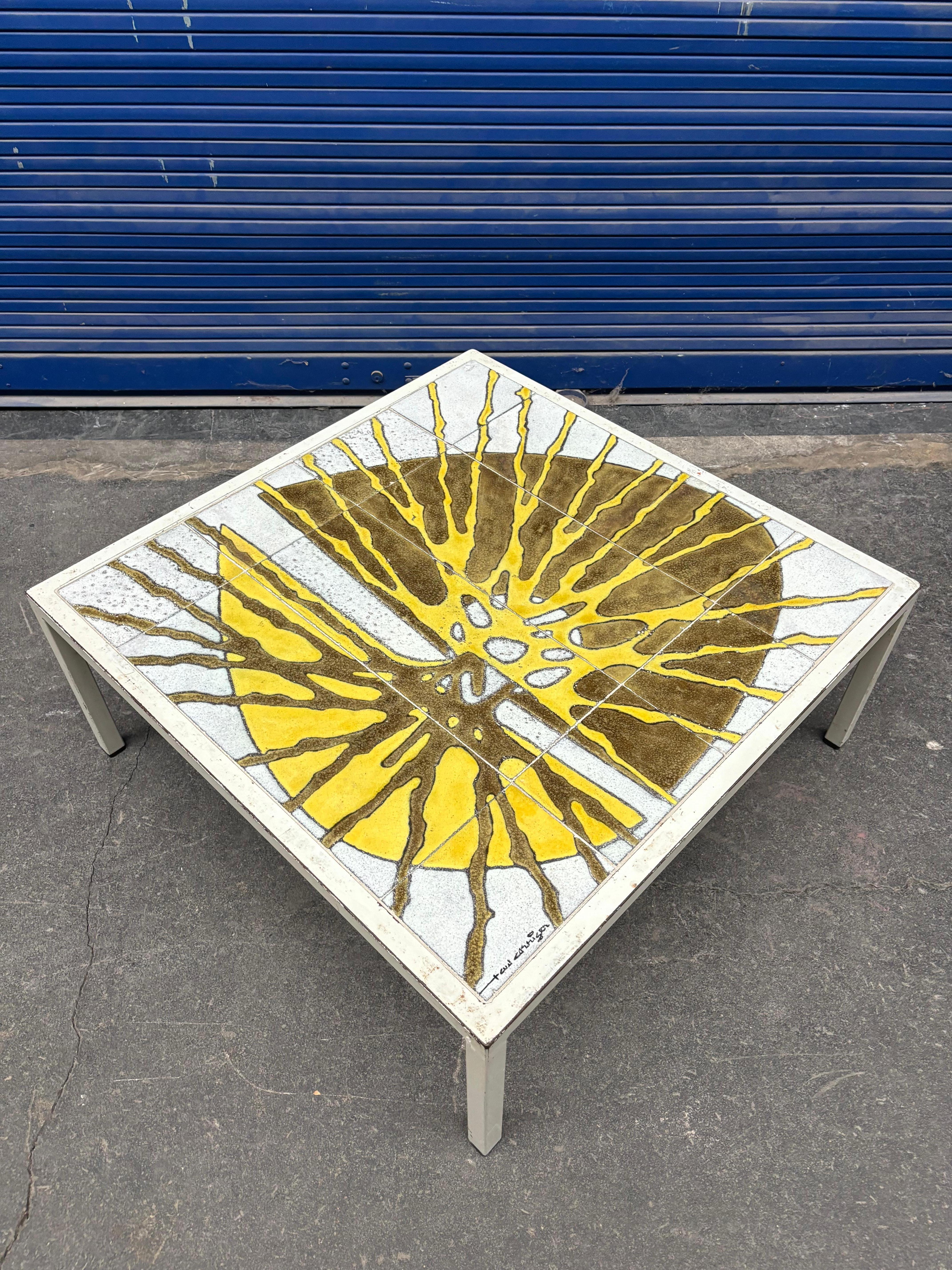 Tavolino in ceramica di Paul Corriger in vendita 11