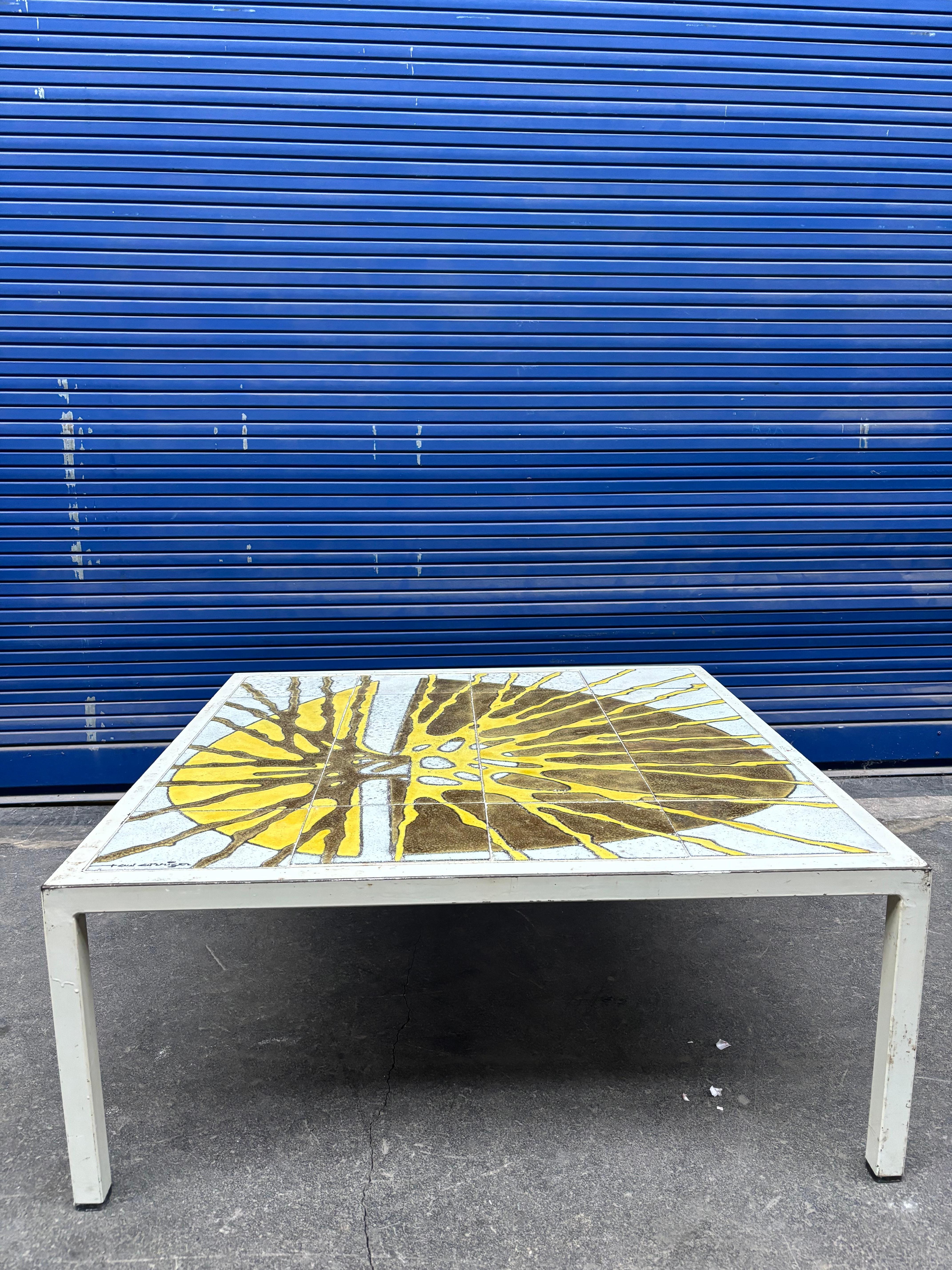 Rara tavola bassa di Paul Corriger, céramiste bordelais. 