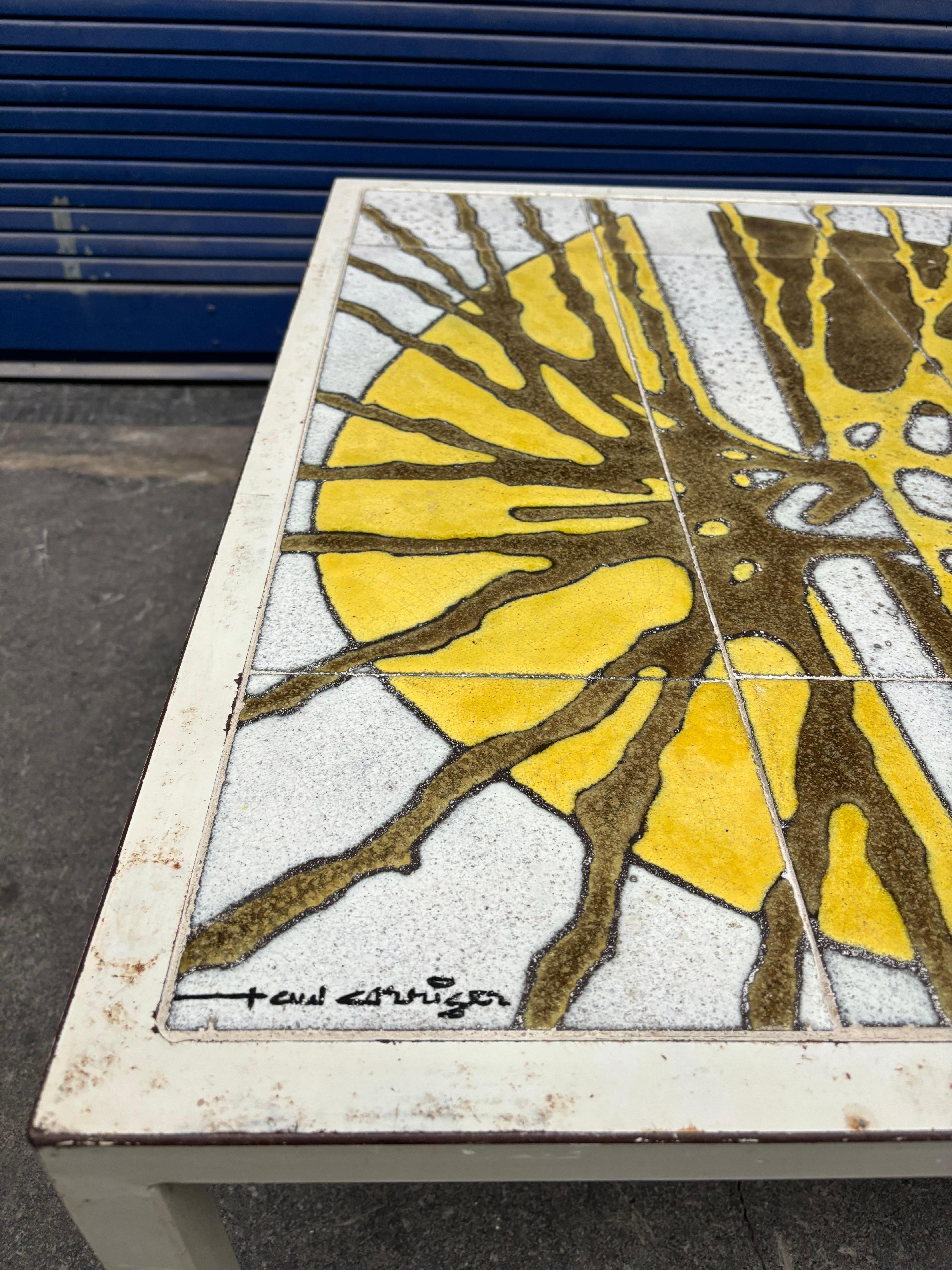 Tavolino in ceramica di Paul Corriger in vendita 1