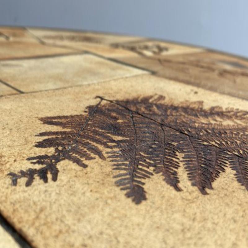Coffee Table in Ceramic & Sandstone, Raymonde Leduc for Herbier Vallauris, 1960s For Sale 5