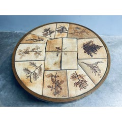 Couchtisch aus Keramik und Sandstein, Raymonde Leduc für Herbier Vallauris AM, 1960er Jahre