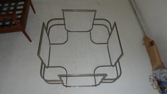 Coffee Table in Chrome and Glass, 1930, Italian