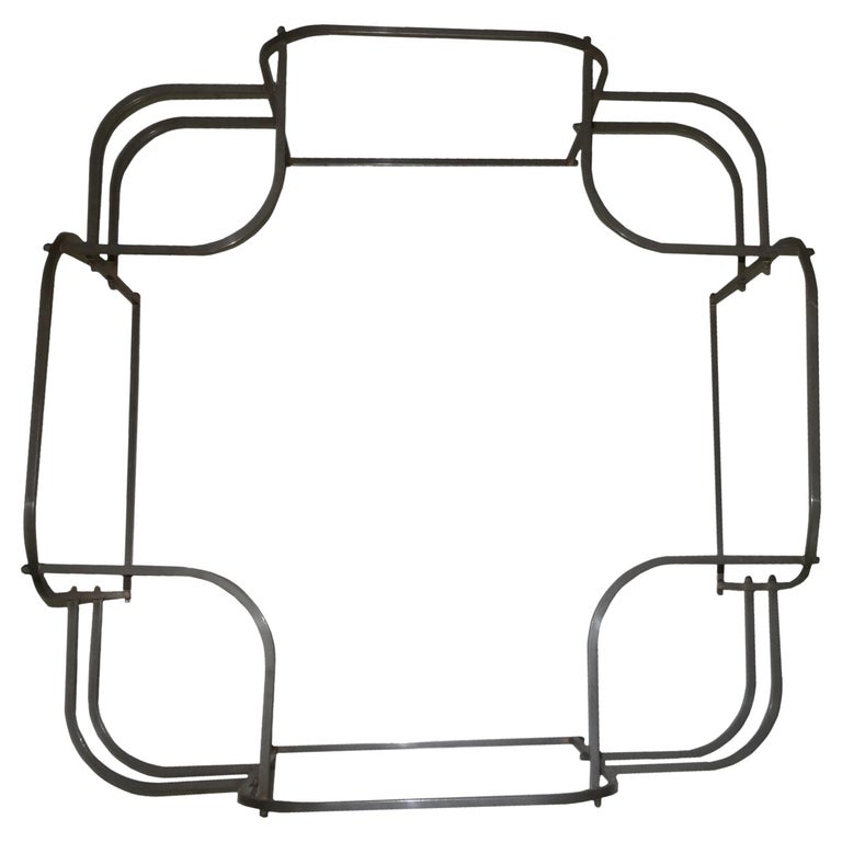 Coffee Table in Chrome and Glass, 1930, Italian For Sale at 1stDibs