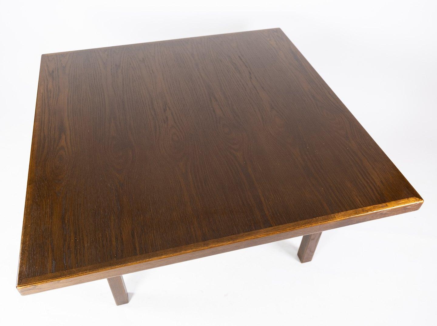 Coffee Table Made In Dark Oak, Danish Design From 1960s In Good Condition For Sale In Lejre, DK