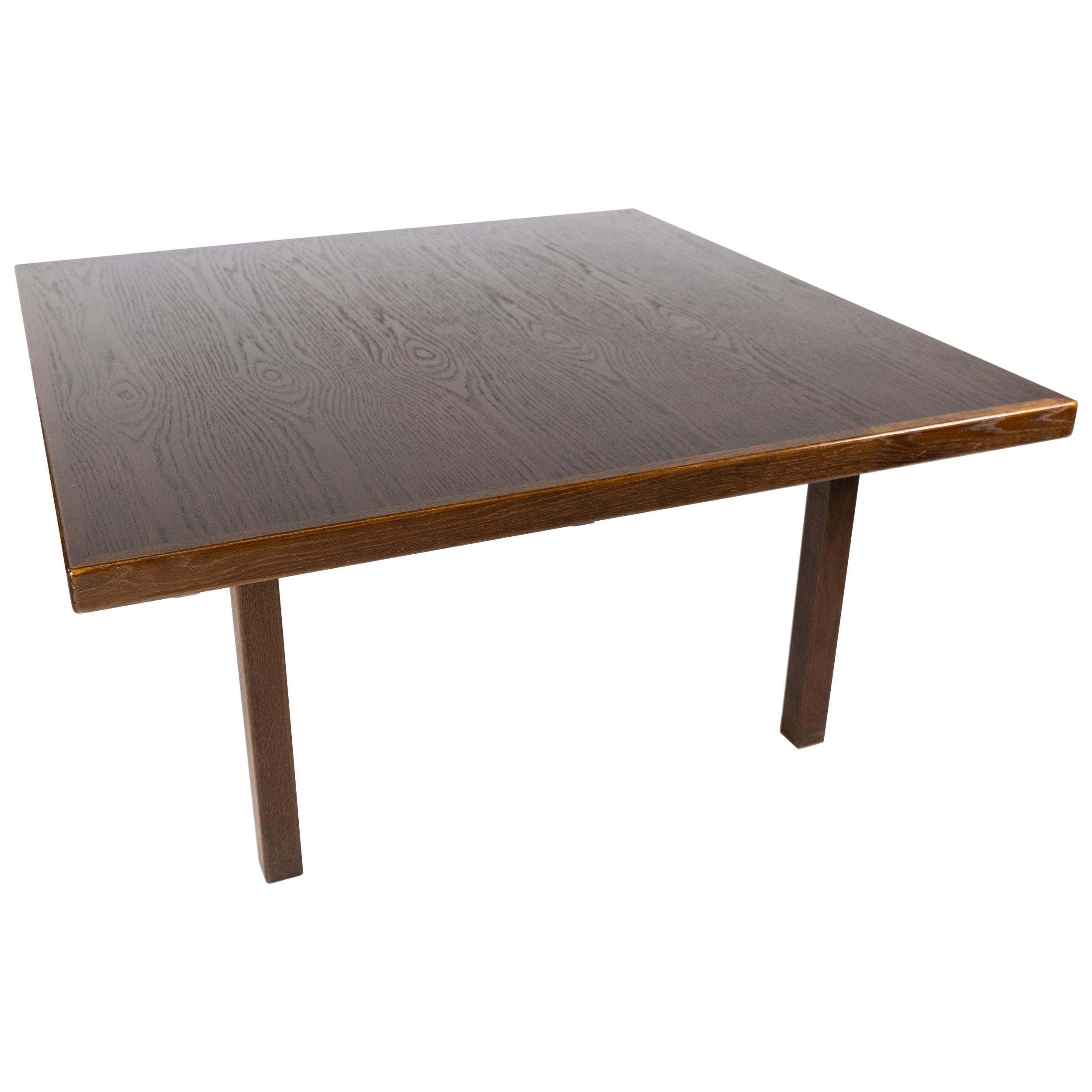 Coffee Table Made In Dark Oak, Danish Design From 1960s For Sale
