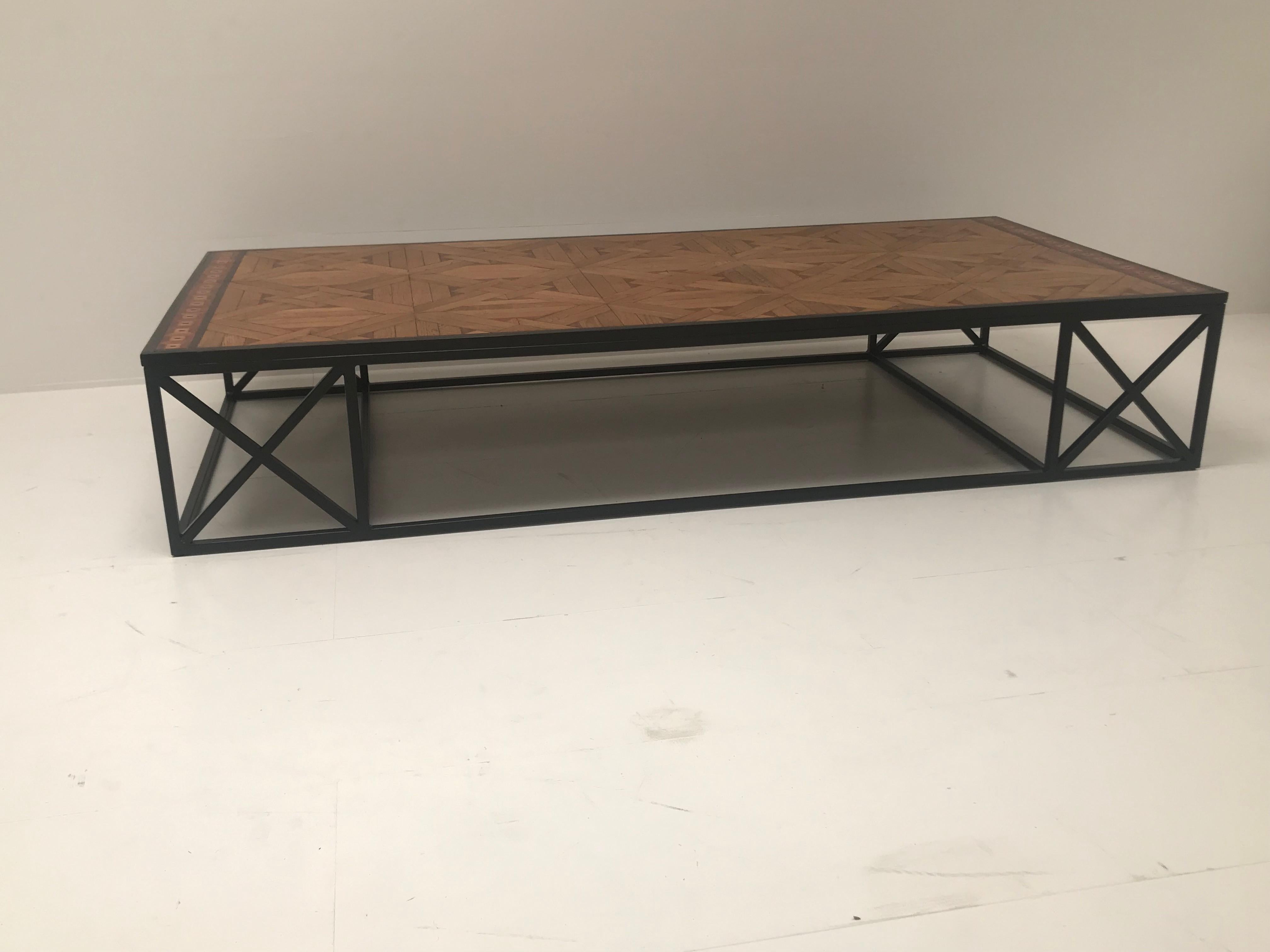 Coffee Table in French Parquetry 3