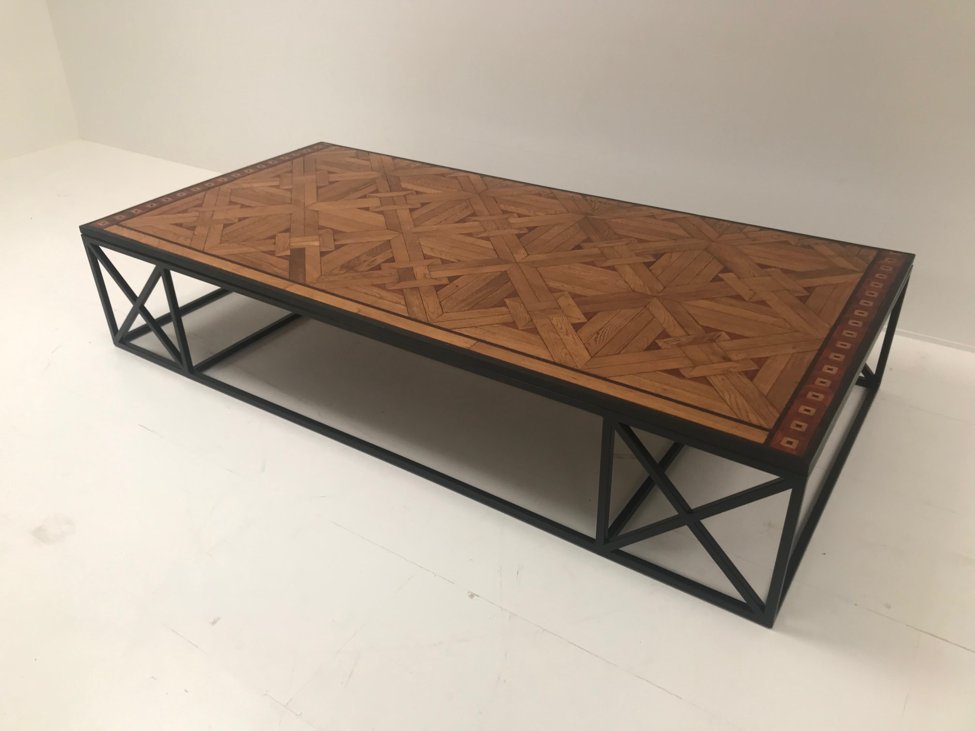 Coffee Table in French Parquetry 5