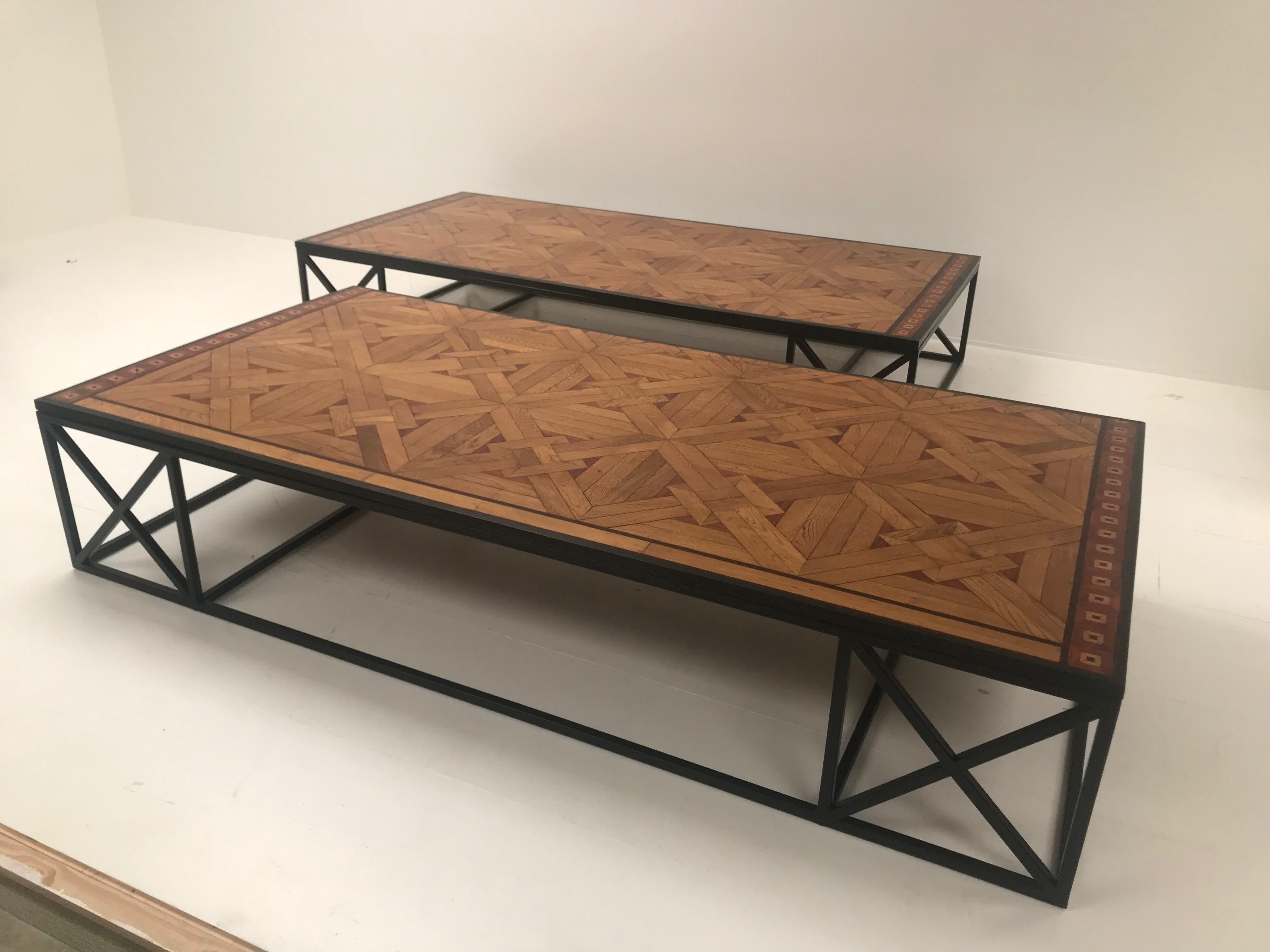 parquetry coffee table