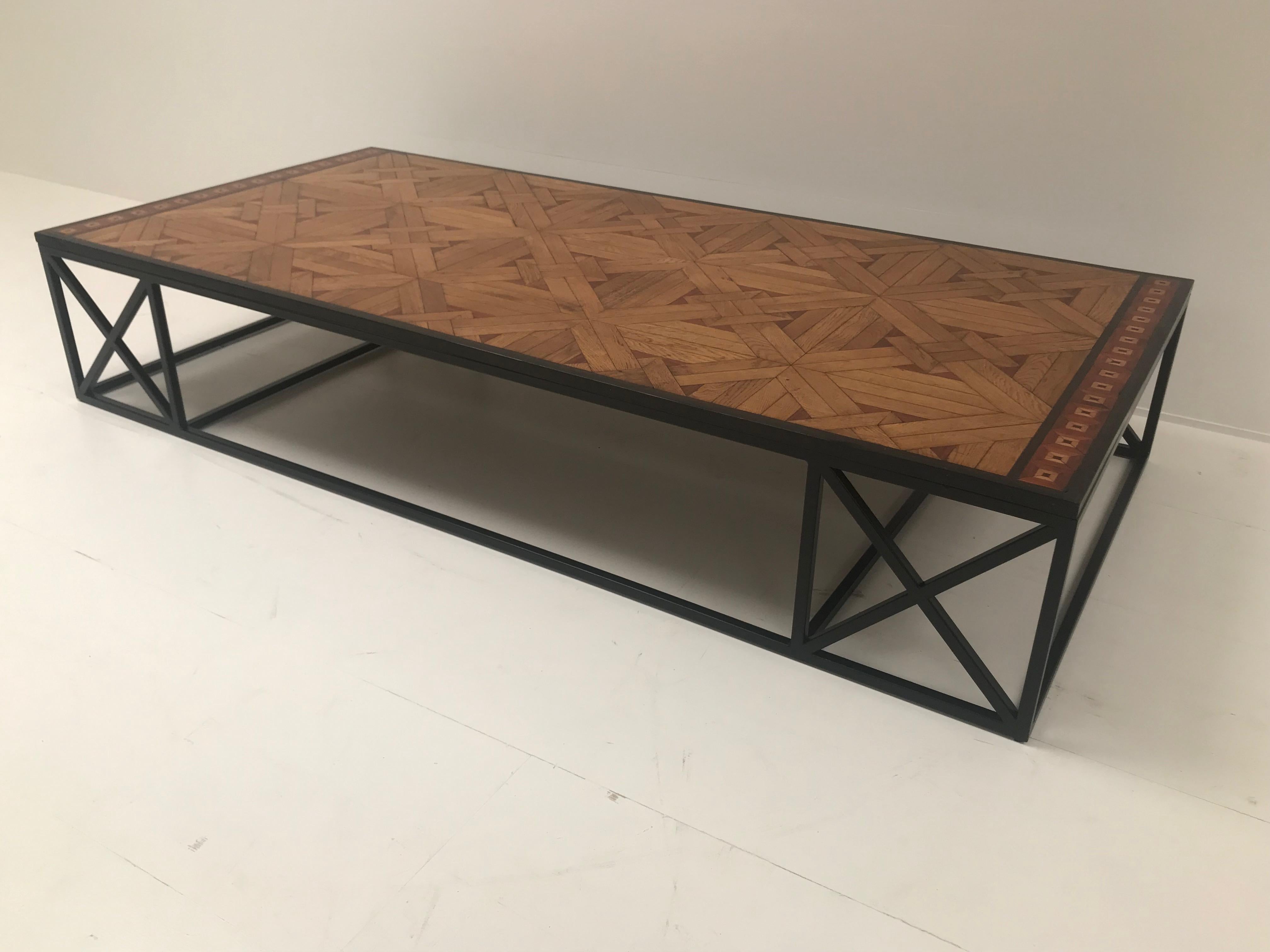 Coffee Table in French Parquetry 1