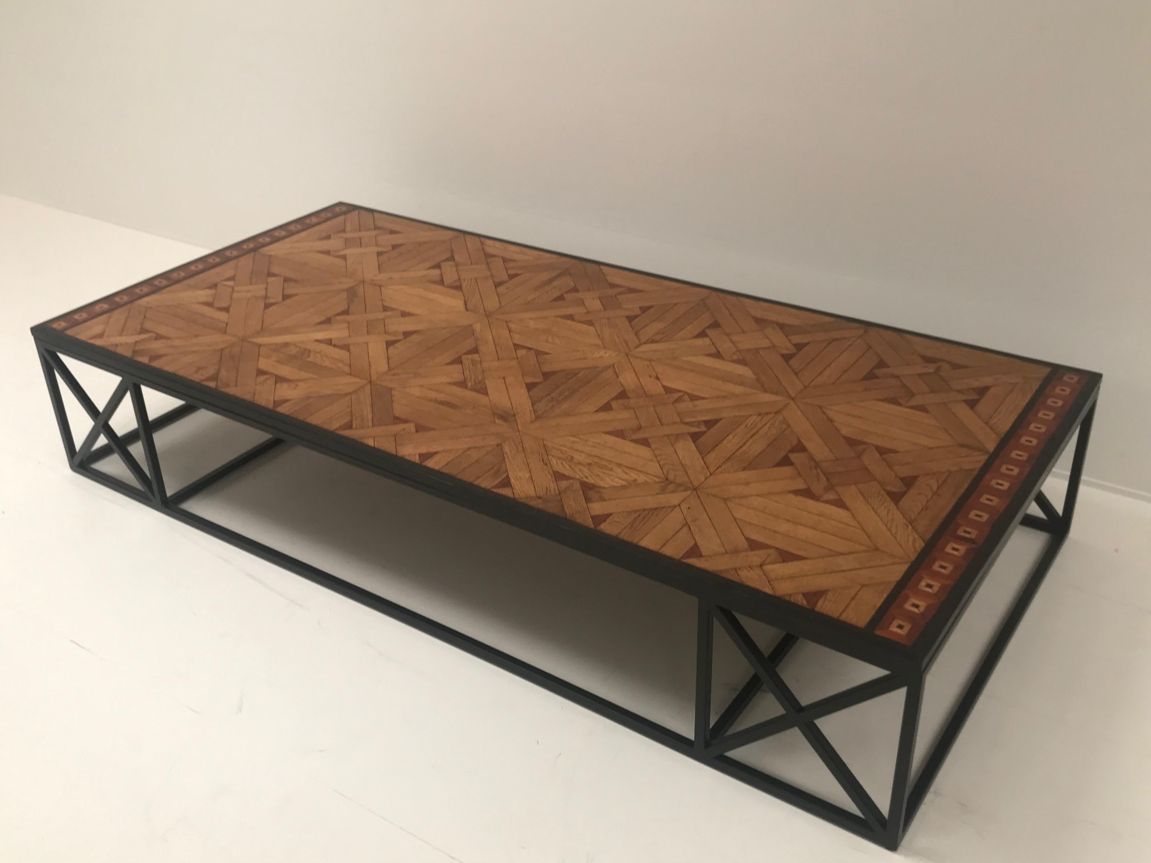 Coffee Table in French Parquetry 2