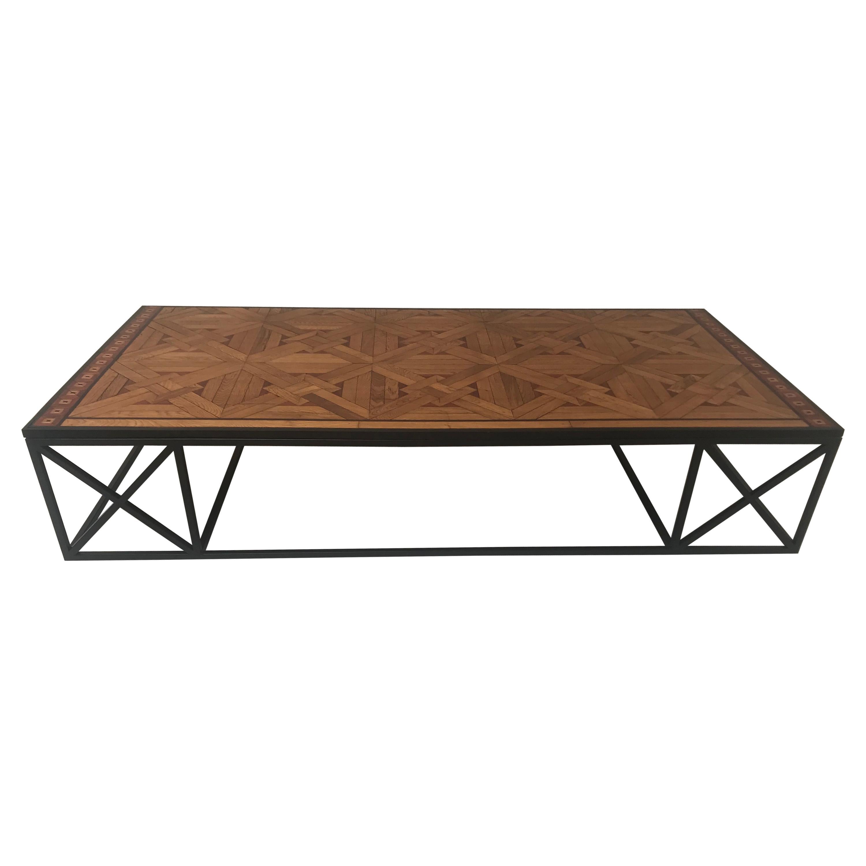 Coffee Table in French Parquetry