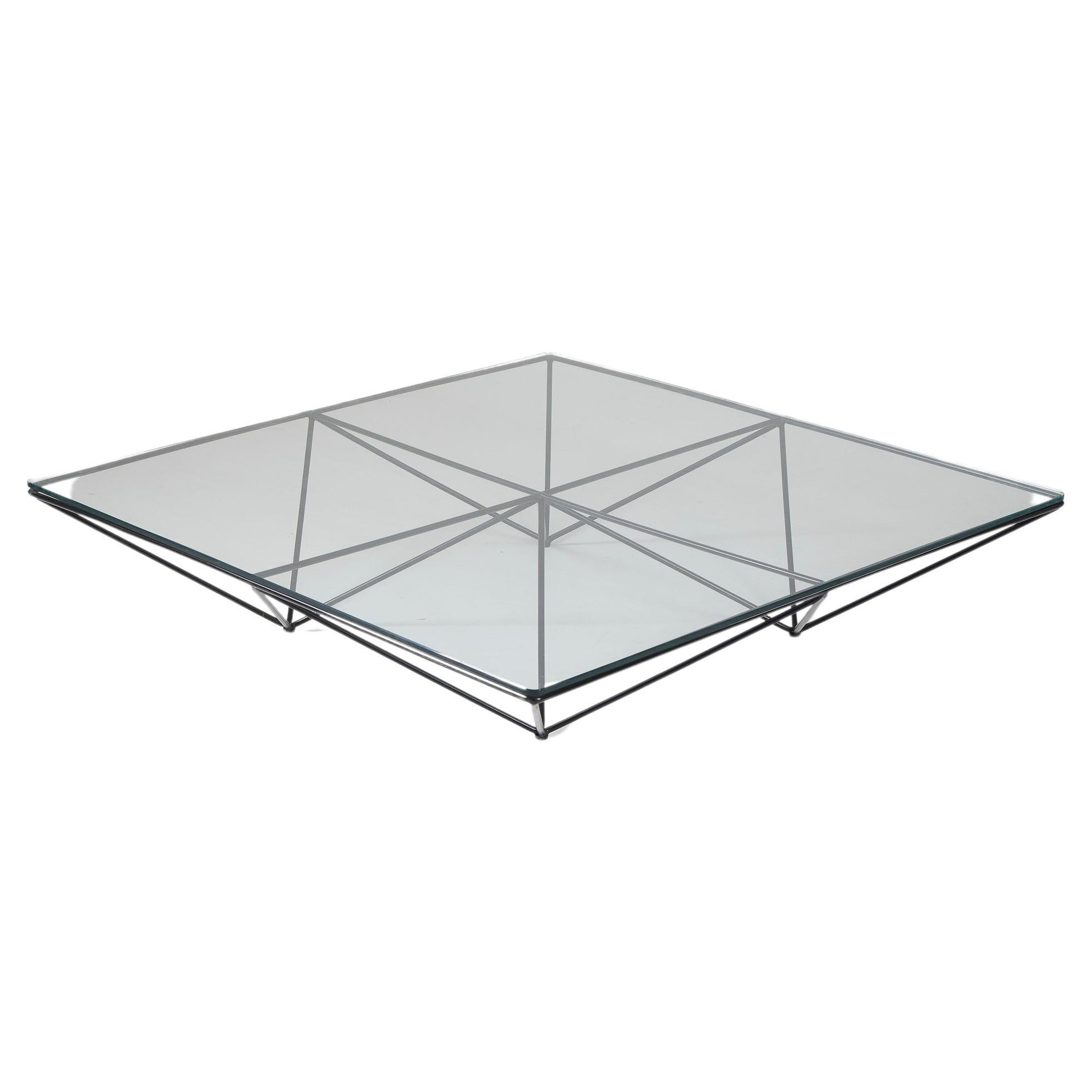 Coffee table in glass Alanda by Paolo Piva For Sale
