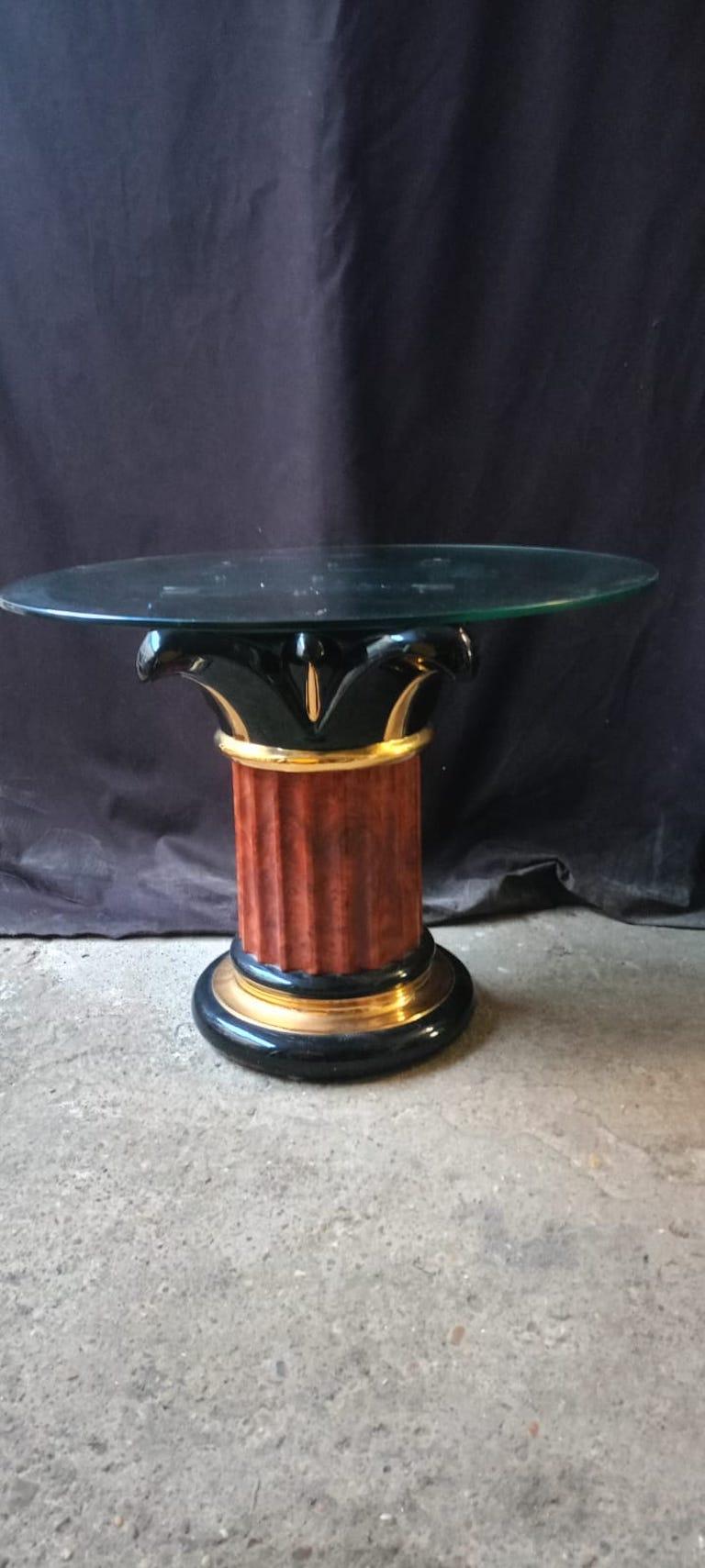 Couchtisch aus glasiertem Porzellan, Italien, 1970er Jahre, von Tommaso Barbi (Moderne der Mitte des Jahrhunderts) im Angebot