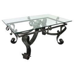 Coffee Table in Hand Forged Iron