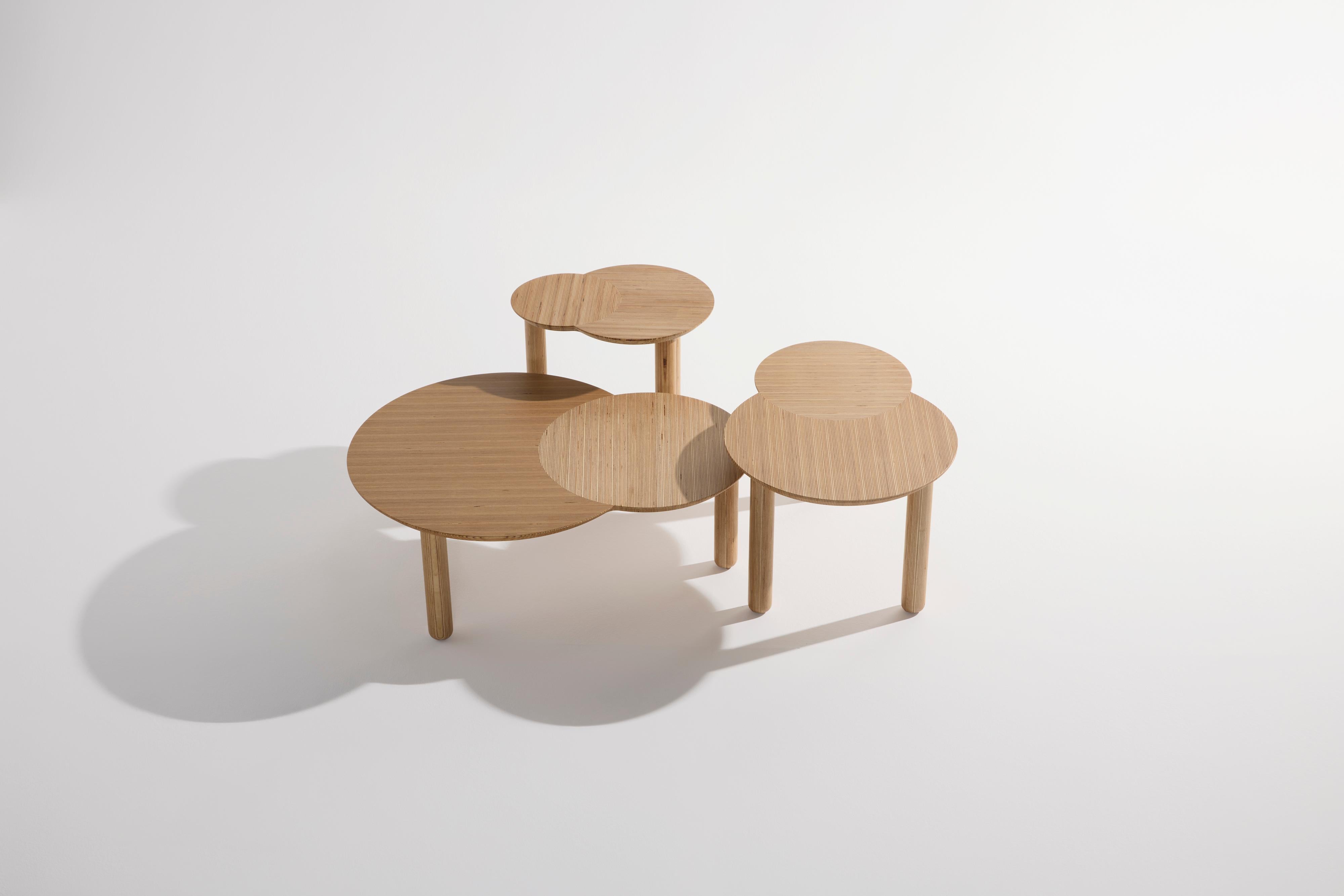 Mesa de centro de madera de abedul estratificada a mano - Colección Otto *** EN STOCK *** Abedul en venta