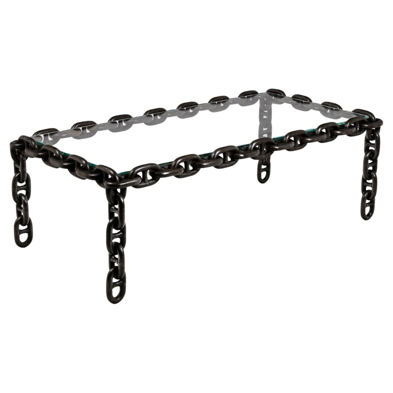 Coffee Table in Iron and Glass, 1970s at 1stDibs