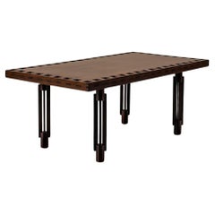 Mesa de centro de caoba de Federico Merlotti, Italia 1961