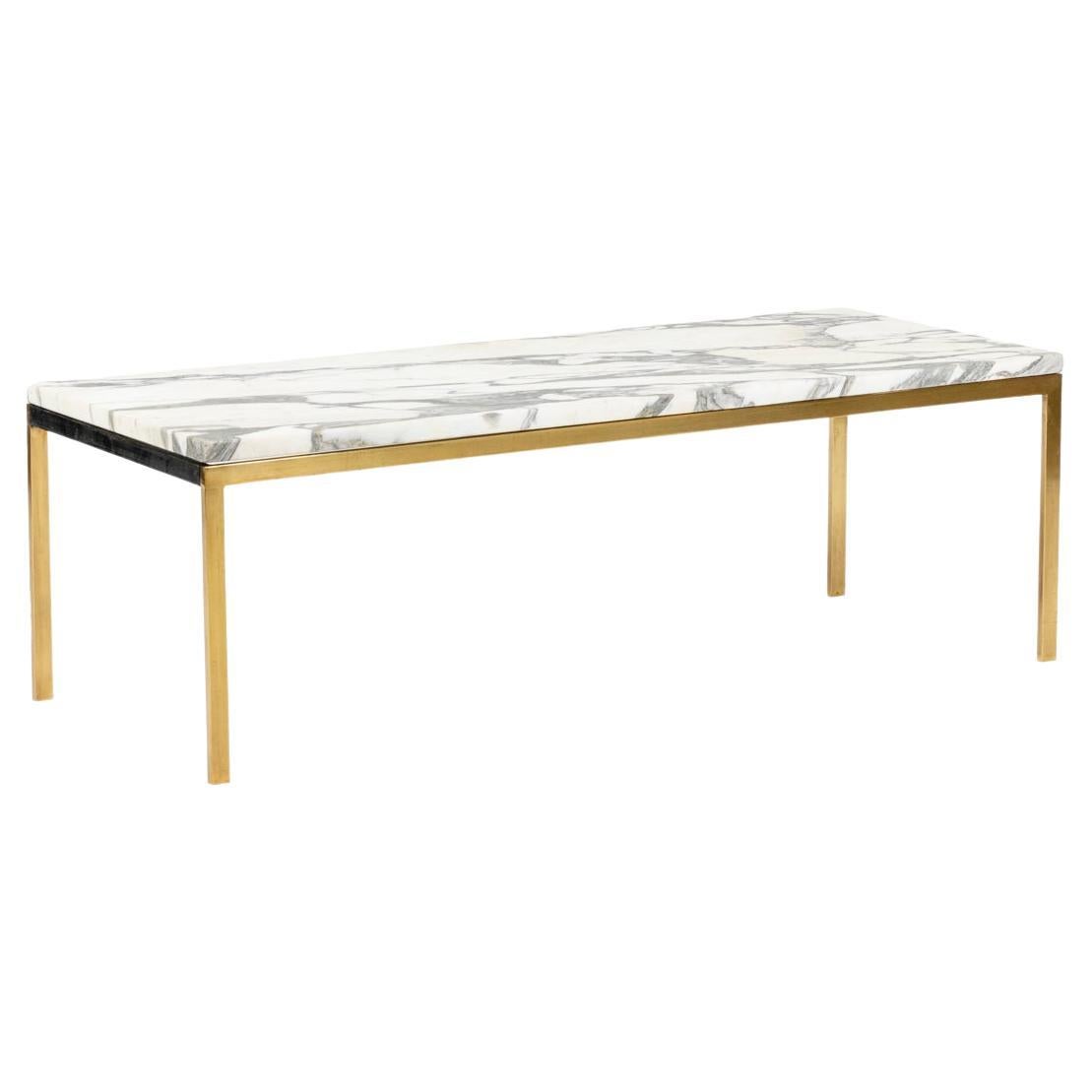 Bronze and marble coffee table with two shelves, c. 1970 at 1stDibs