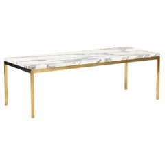 Coffee Table in Marble and Gilded Bronze, 1970s